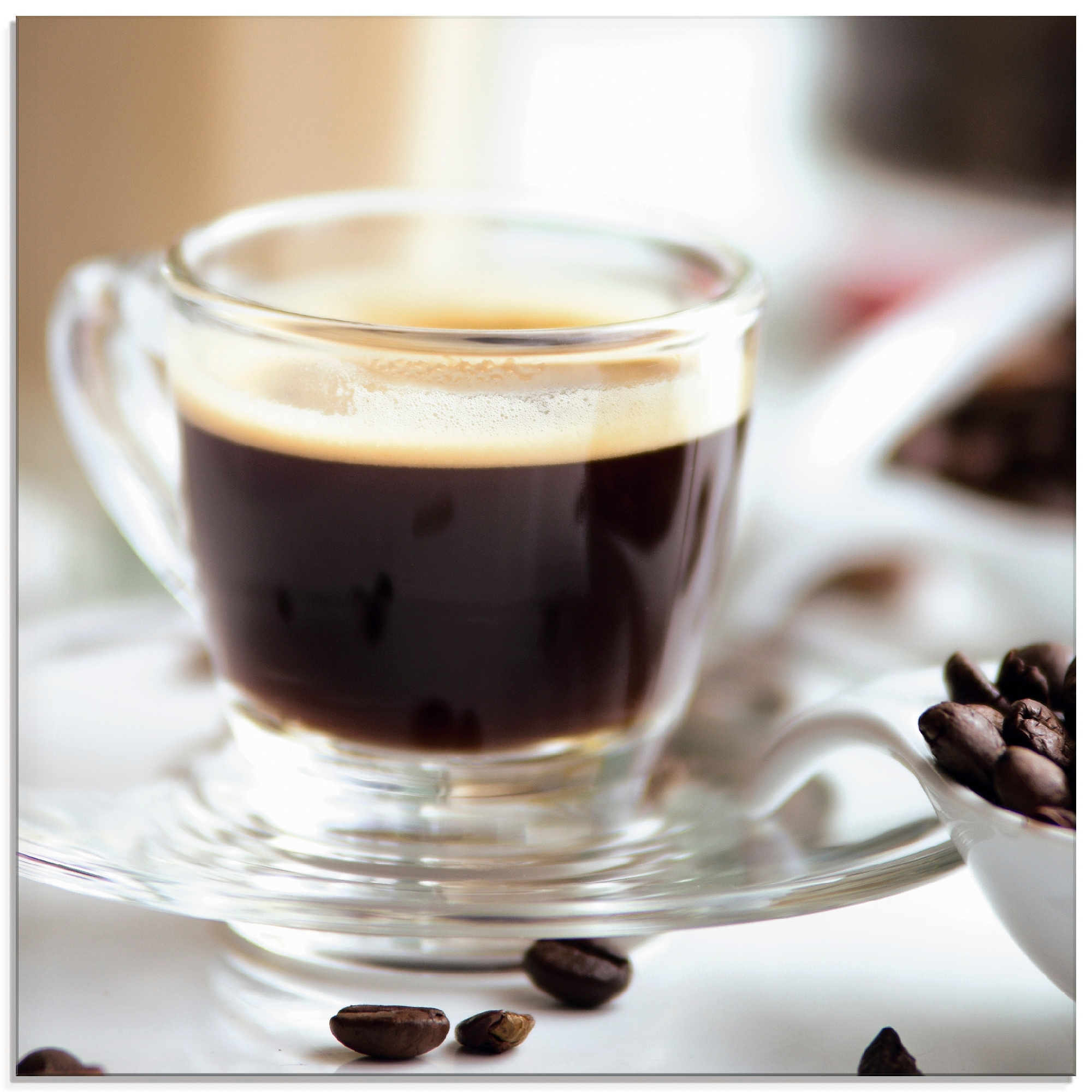 Image of Artland Glasbild "Frischer Espresso Genuss" Getränke 1 Stk. tlg. in verschiedenen Grössen