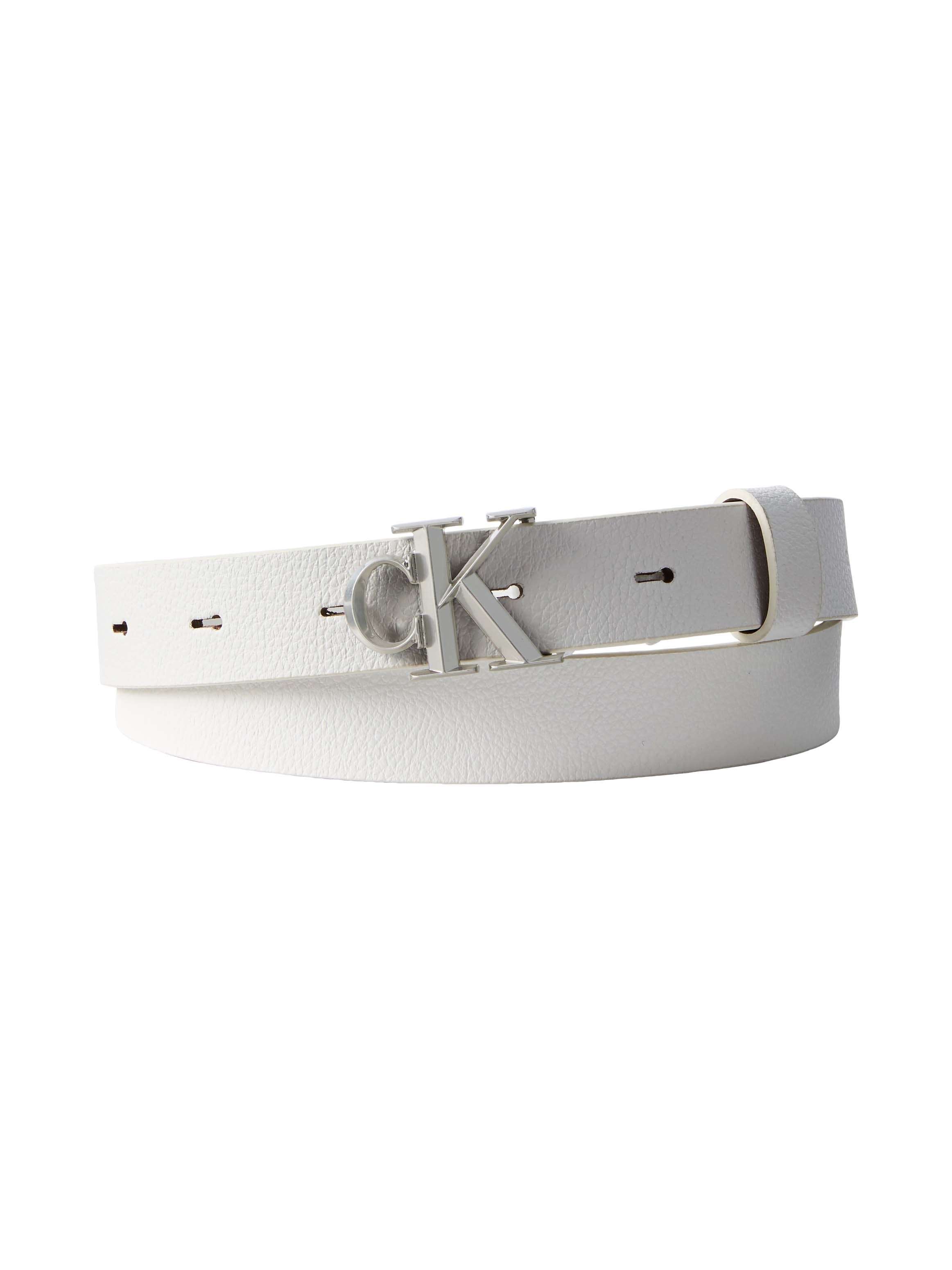 Calvin Klein Ledergürtel »FACTED CK BUCKLE 25MM PEBBLE« Grössenverstellbar mit Metallschliesse
