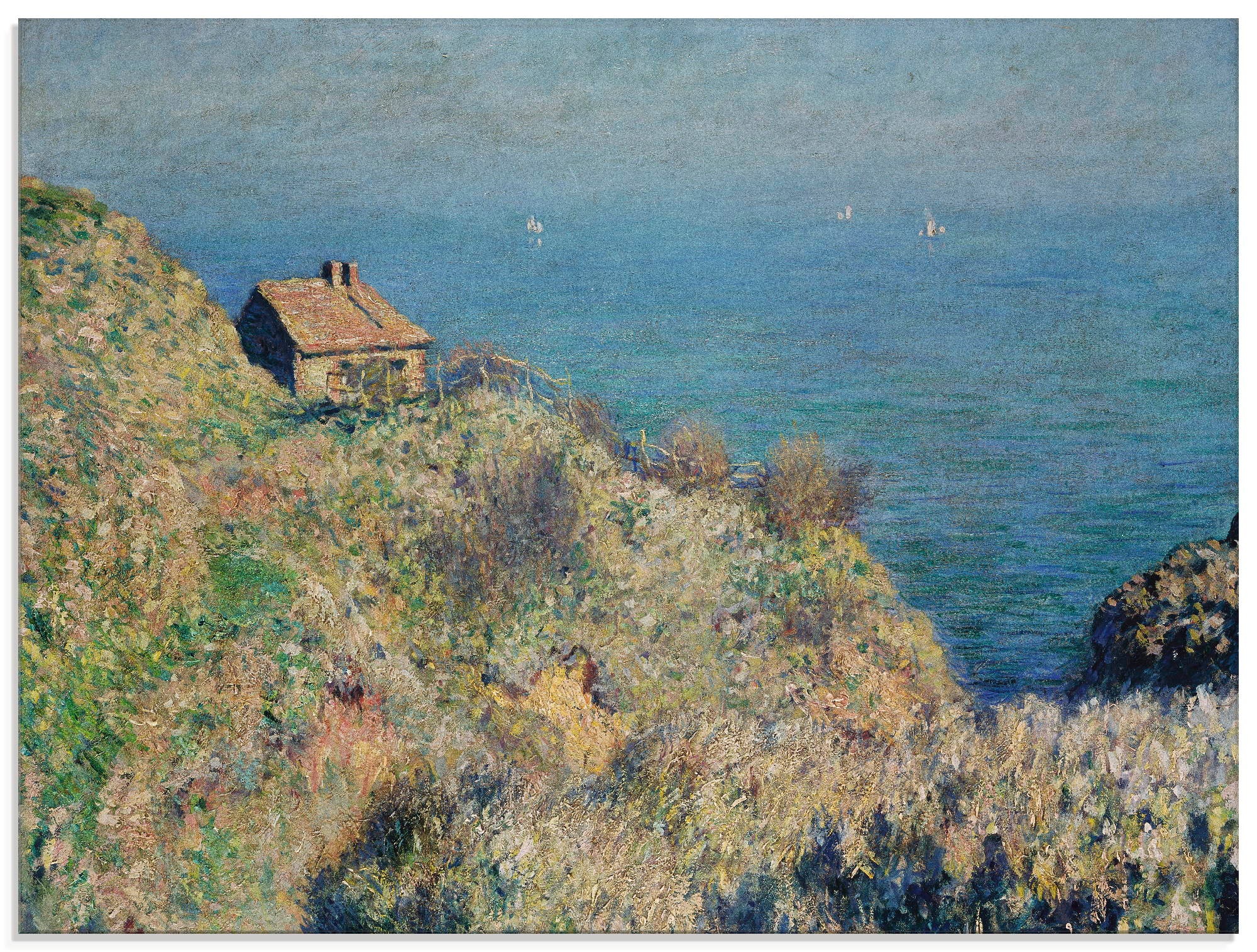 Image of Artland Glasbild »Das Haus des Douaniers in Varengeville.«, Küste, (1 St.) bei Ackermann Versand Schweiz