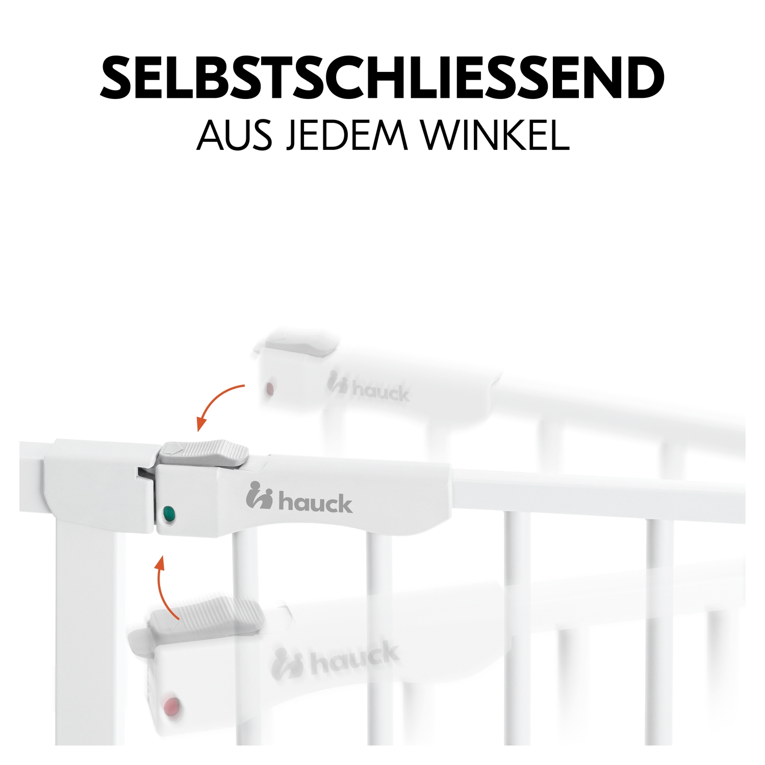 Hauck Türschutzgitter »Clear Step Autoclose 2 Set inklusive Verlängerung 21 cm, White« auch als Treppenschutzgitter verwendbar; 96-101 cm; flacher Durchgang