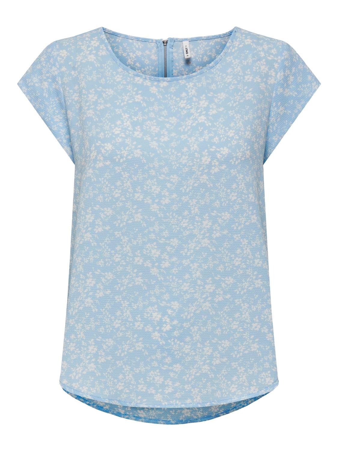 ONLY Shirtbluse »ONLVIC S/S AOP TOP NOOS PTM«, mit Allover Druck