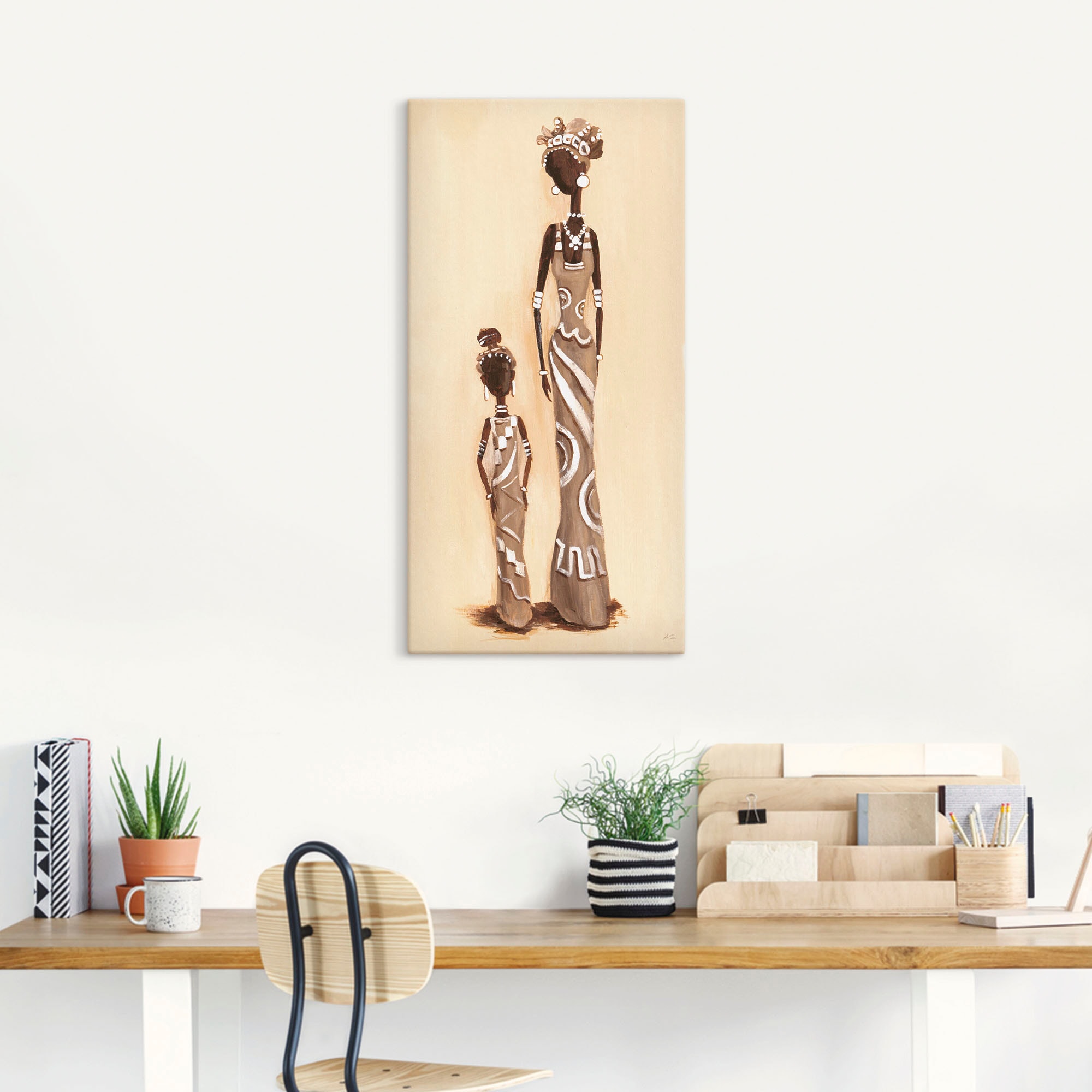 Artland Wandbild »Afrikanerin - mit Kind«, Frau, (1 St.), als Alubild, Outdoorbild, Leinwandbild in verschied. Grössen