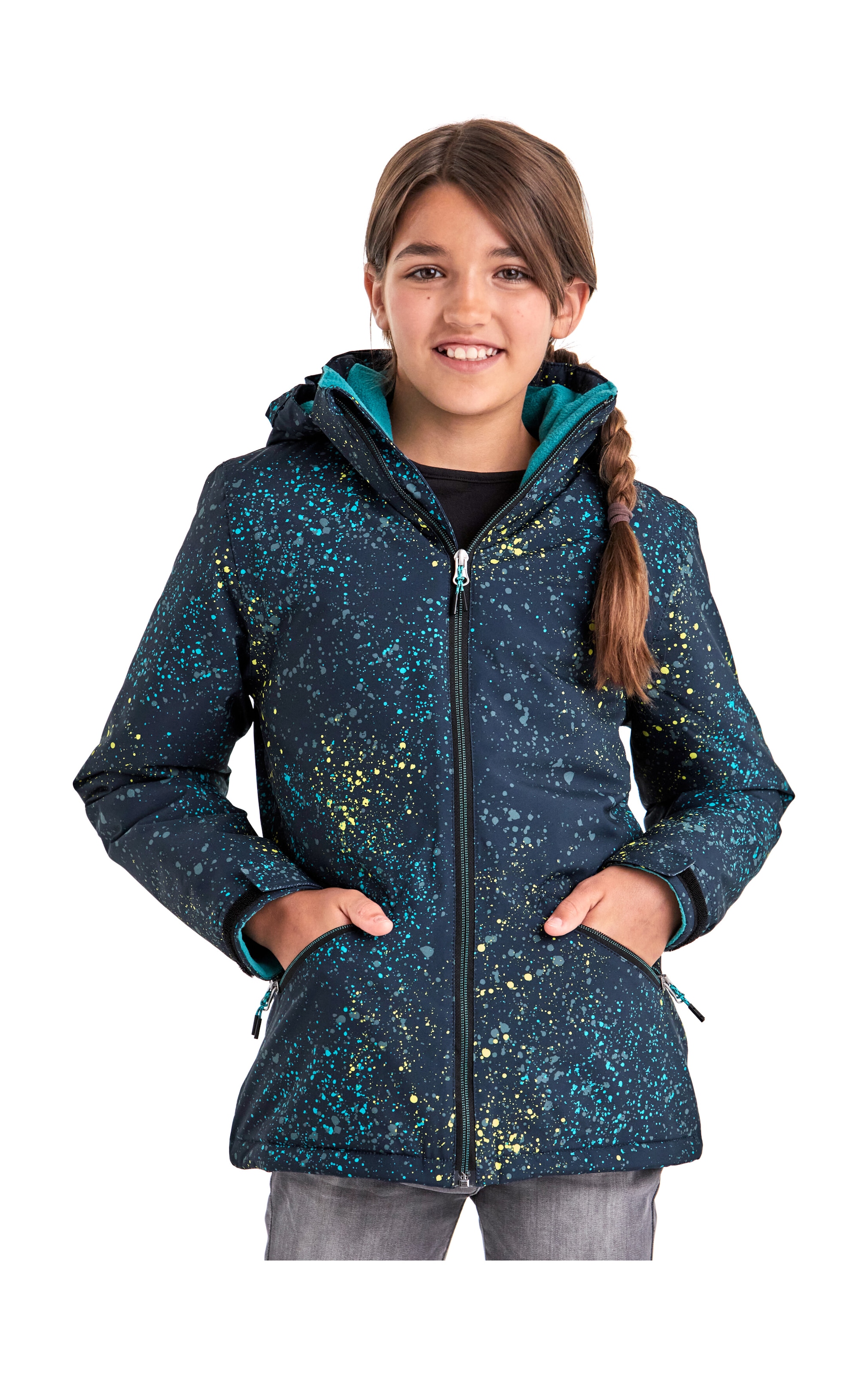 Image of Killtec Outdoorjacke "KOW 197 GRLS JCKT" Wasserdicht, atmungsaktiv, verstellbar, Fleece-Futter