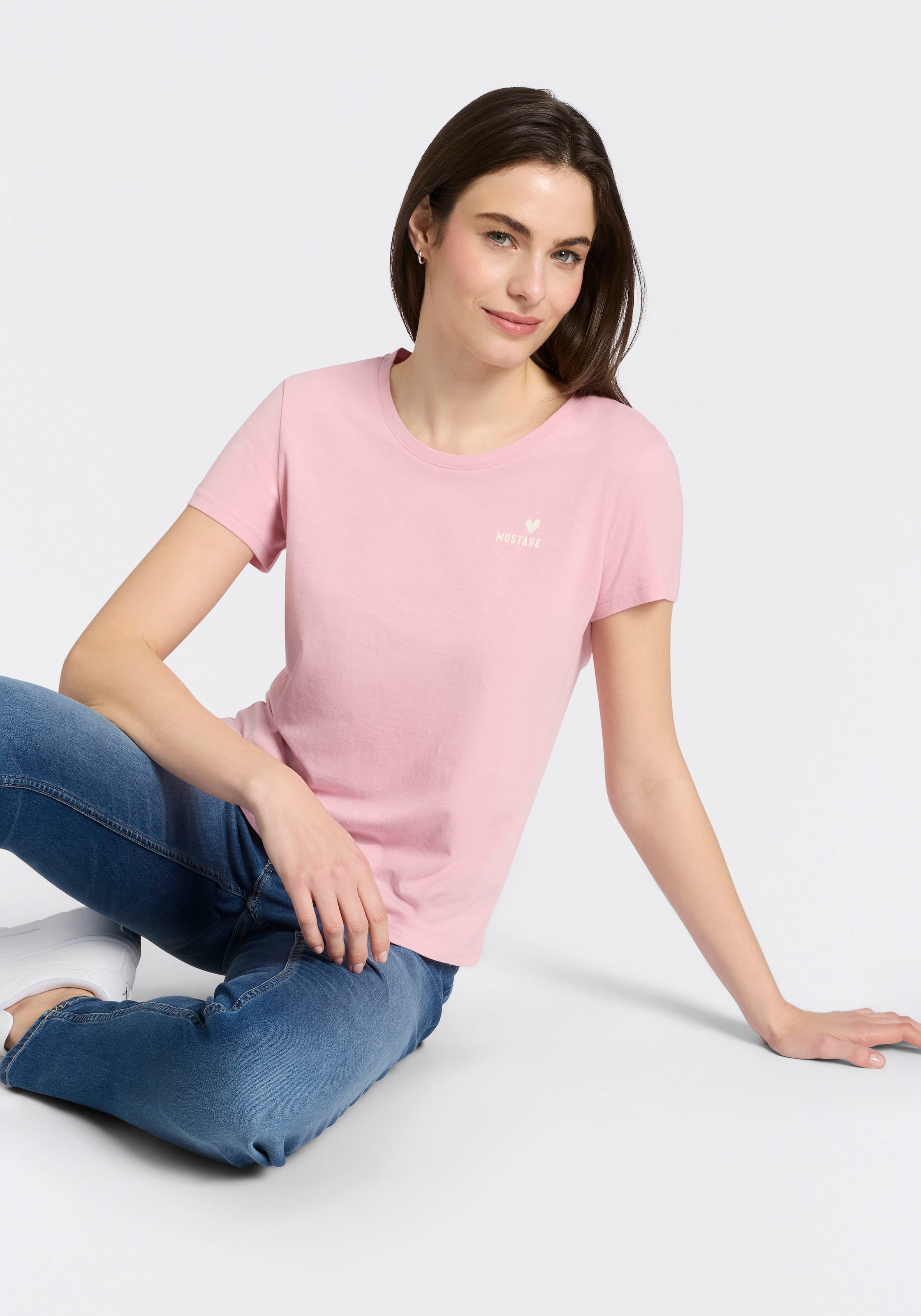 Image of MUSTANG T-Shirt normale Passform, Kurzarm-Design