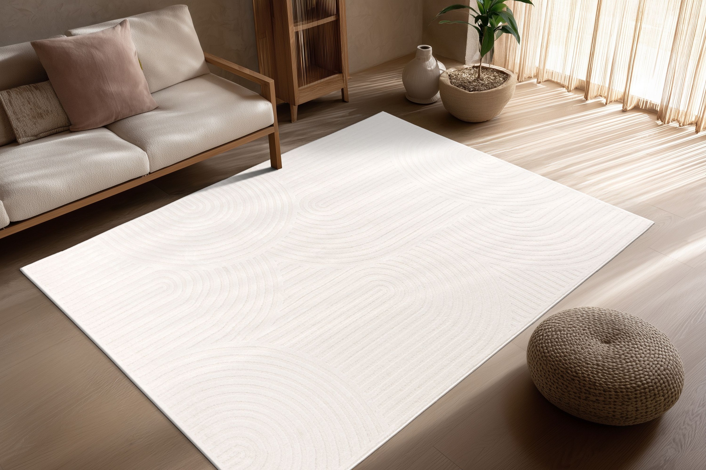 Image of Kayoom Teppich "Bandito 325" rechteckig 11 mm Höhe modernes Design, Kurzflor, Wohnzimmer