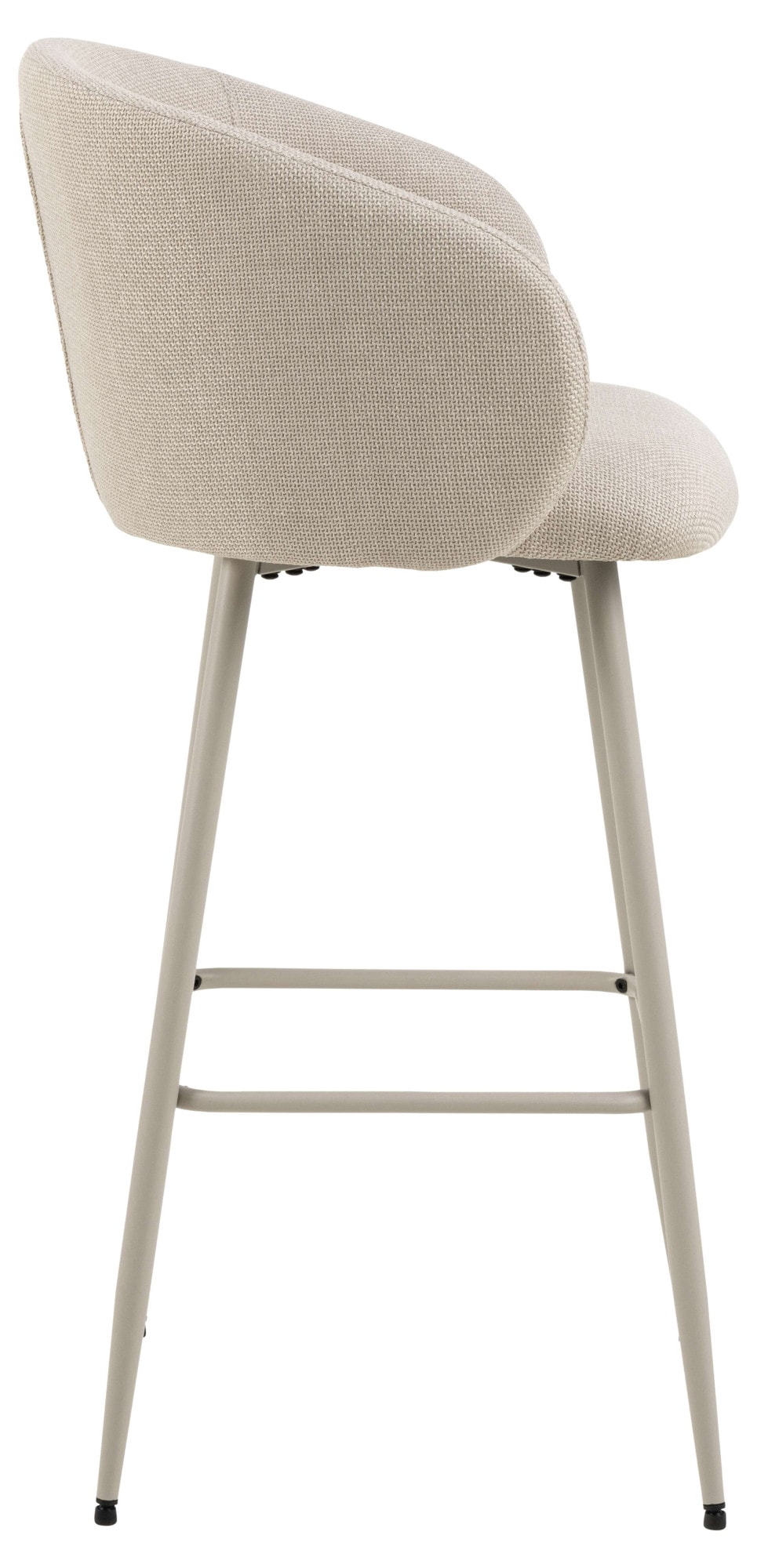 ACTONA GROUP Barhocker »Eleanor« Set, 2 Stk. tlg. Barhocker, Basel beige, Gestell grau rau, 2 Stk