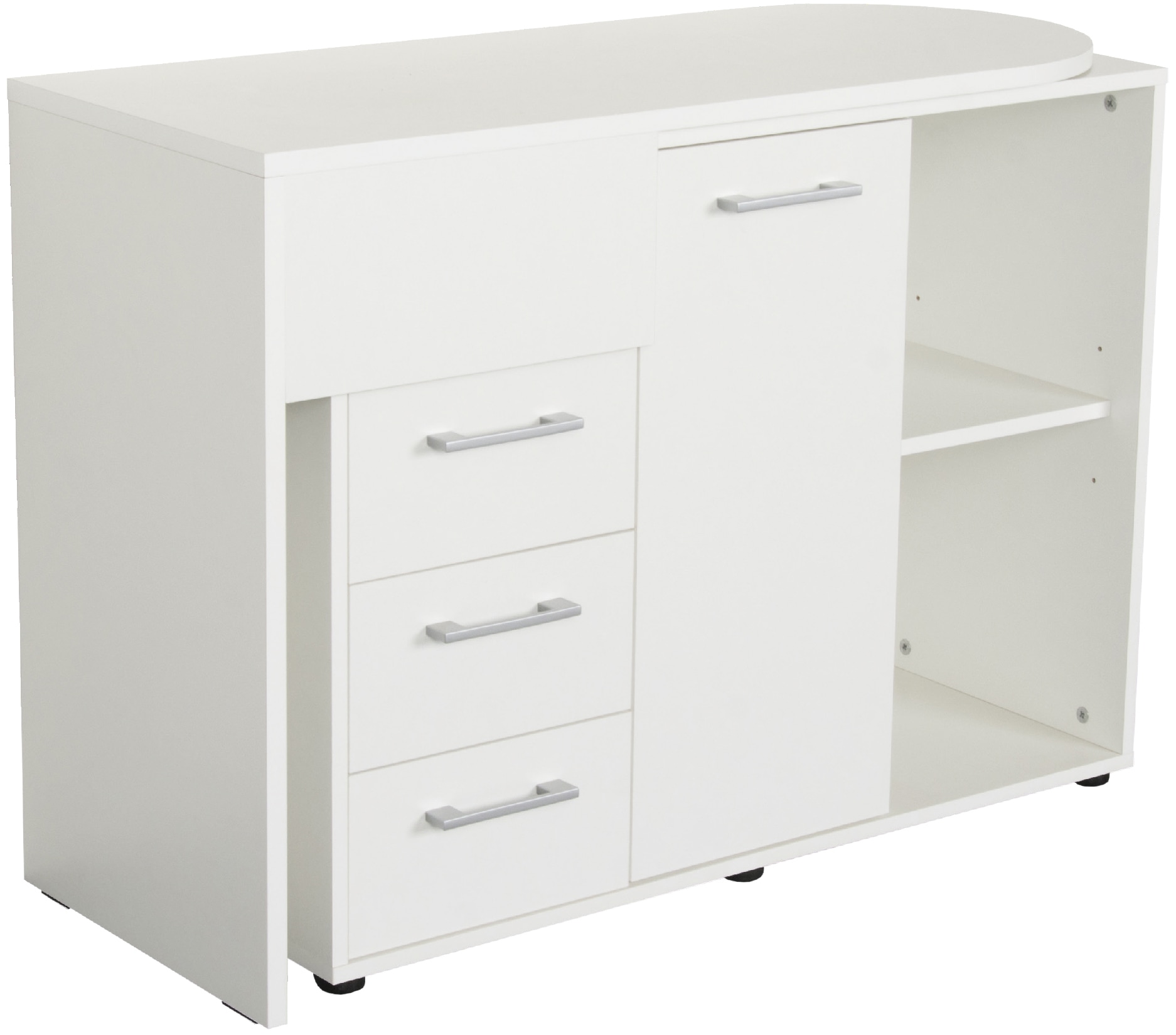 VOGL Möbelfabrik Schreibtisch »1246 mit schwenkbarer Tischplatte«, platzsparend, Breite 98-149 cm, Made in Germany
