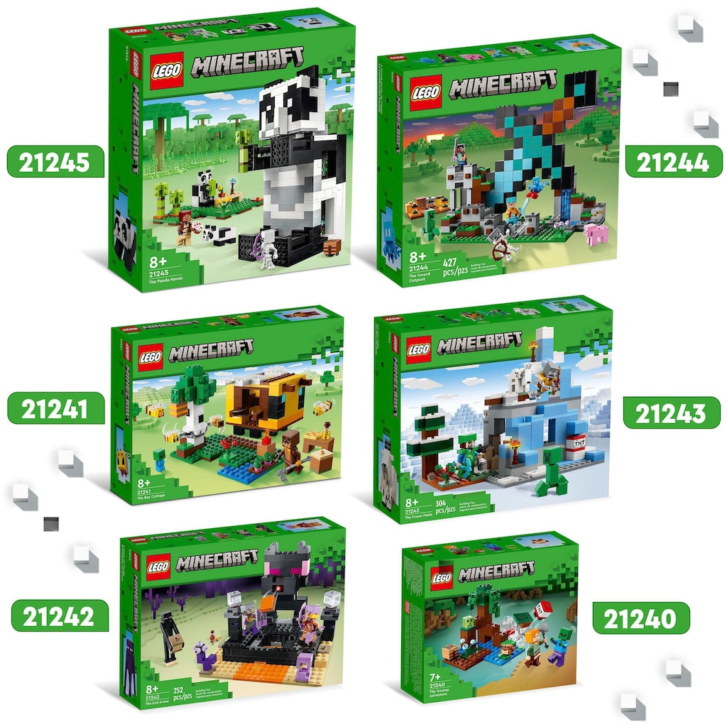 LEGO® Konstruktionsspielsteine »Der Schwert-Aussenposten (21244), LEGO® Minecraft«, (427 St.)