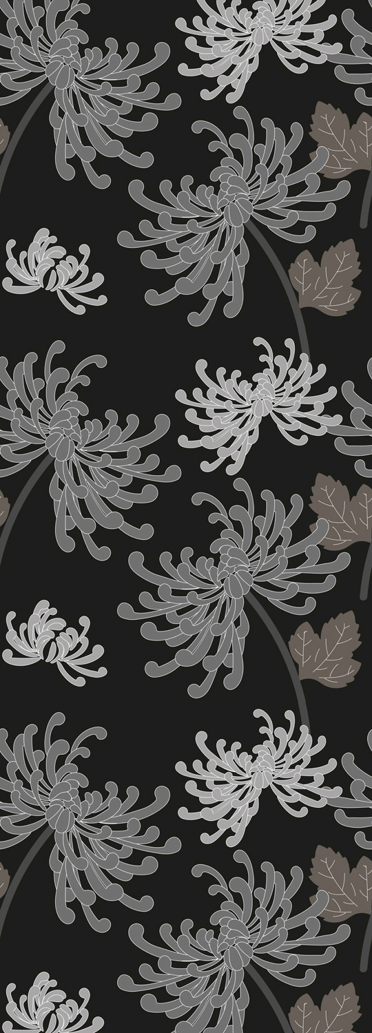 Image of queence Vinyltapete "Fidan" Motiv bedruckt botanisch floral gemustert natürlich glatt 90x250cm, selbstklebend, kinderleichte Anbringung, Sticker