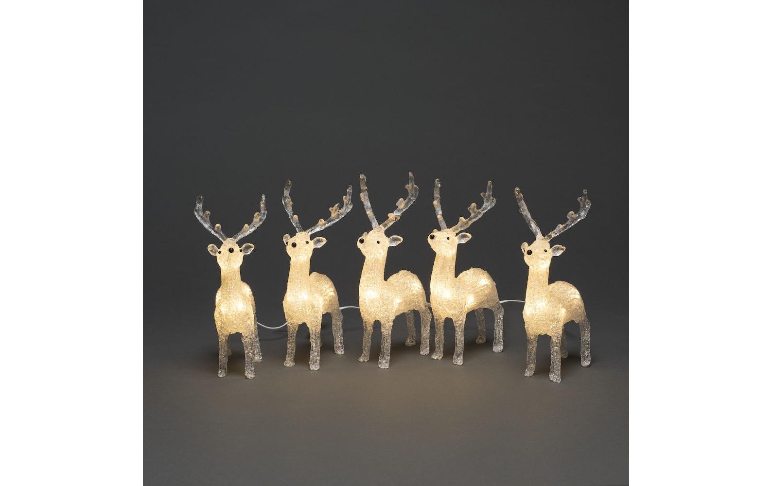 KONSTSMIDE LED Dekofigur »Rentier 5 x 8«, 40 flammig