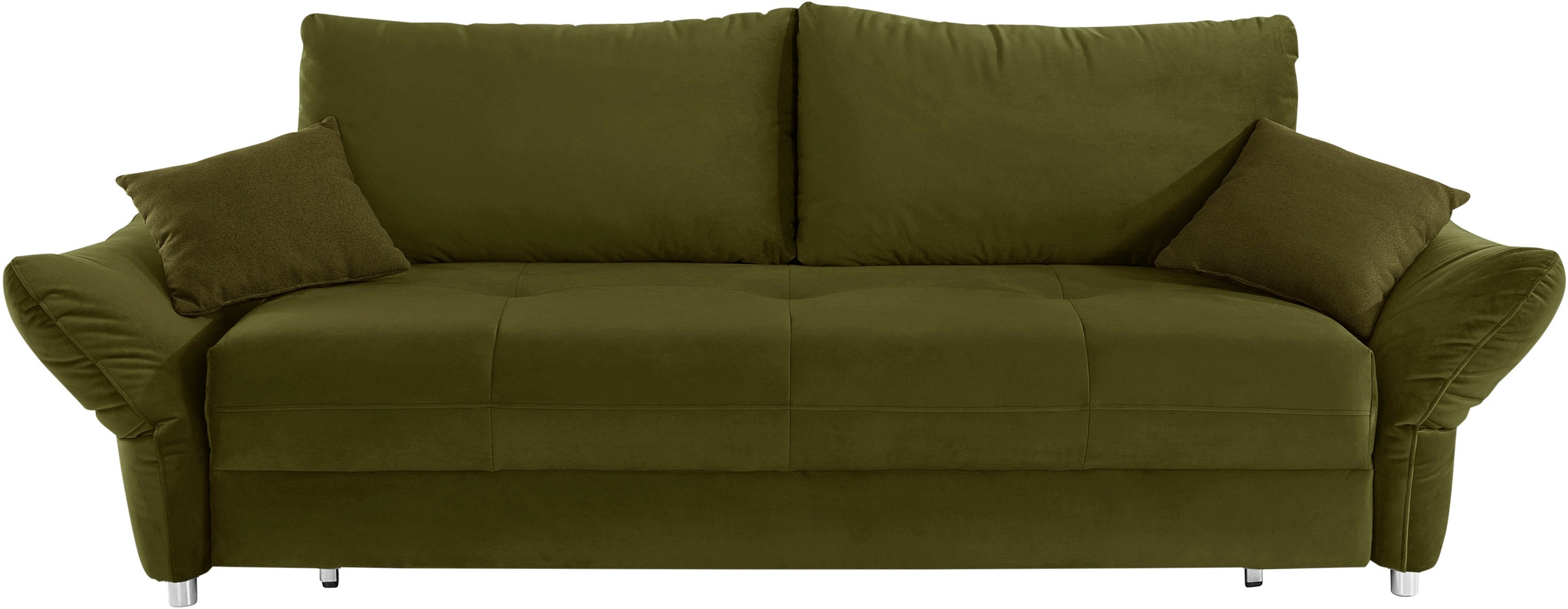 Image of Nova Via Schlafsofa »Dijon«, Easy-Bettfunktion und Bettkasten, wahlweise mit Kaltschaum (140kg Belastung/Sitz) oder Boxspringfederung, frei im Raum stellbar, inklusive Komfortschaum-Topper mit Transporttasche bei Ackermann Versand Schweiz