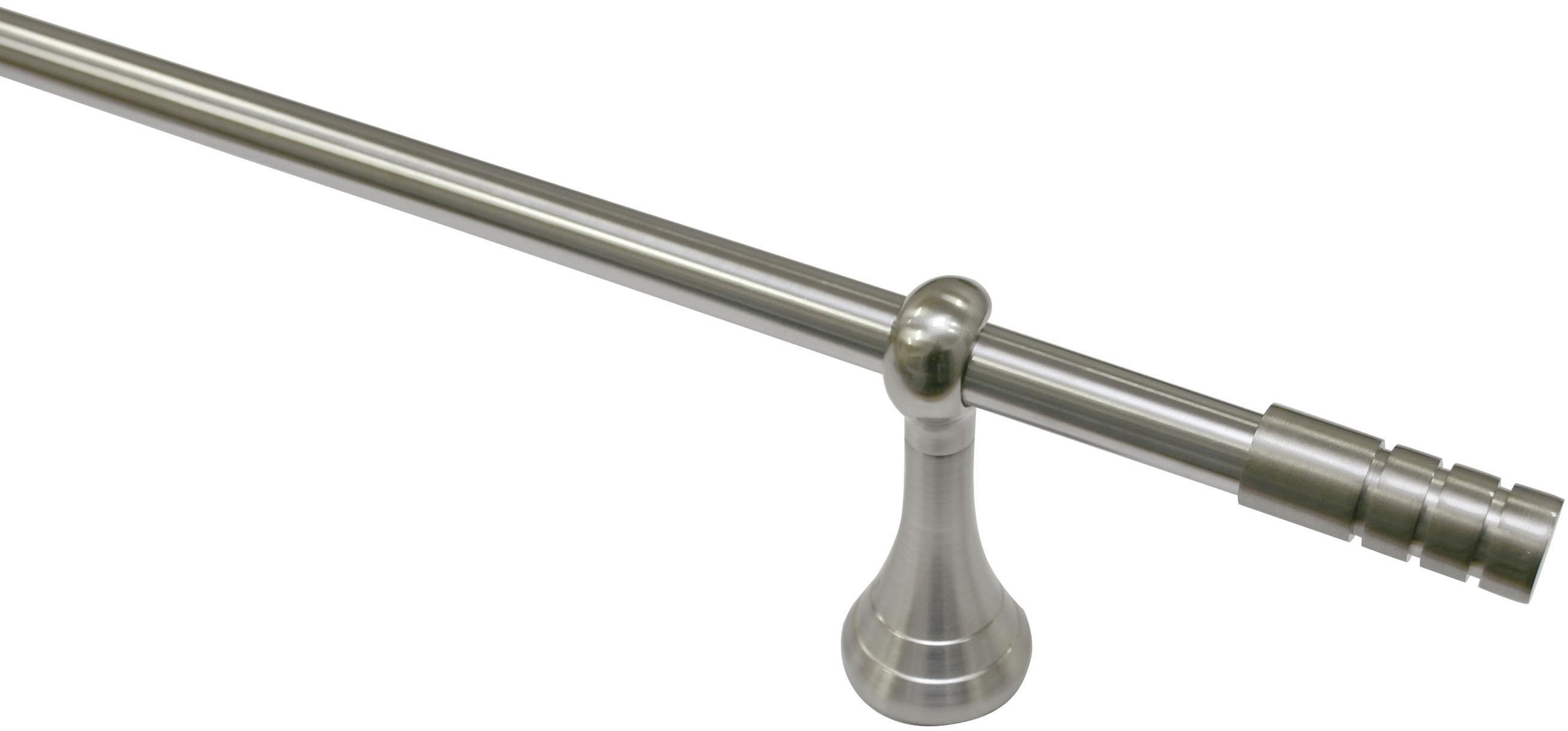 Image of GARDINIA Gardinenstange "Set Metall" Ø 19 mm 1 läufig-läufig Fixmass 1-Lauf, Serie Pinto