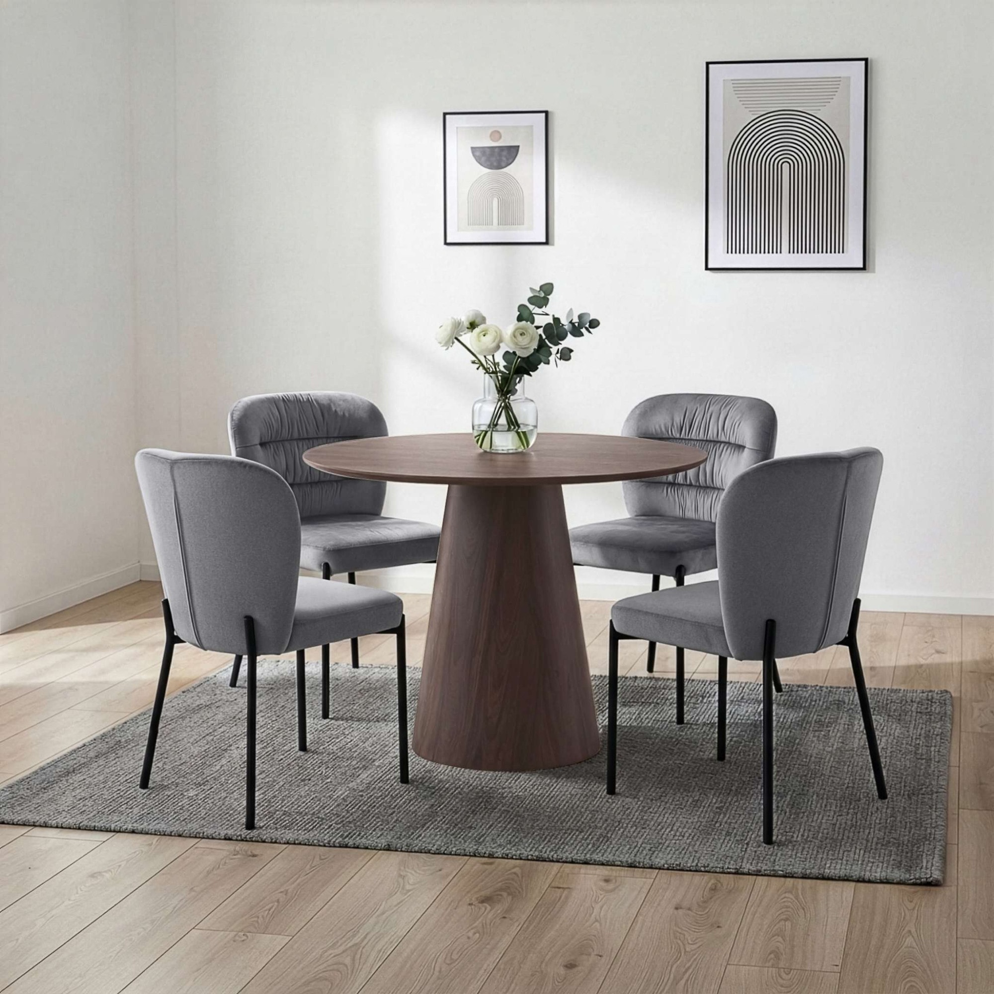 GOODproduct Esstisch »Mincio« Runder Esstisch, Holzoptik, Durchmesser 100 cm