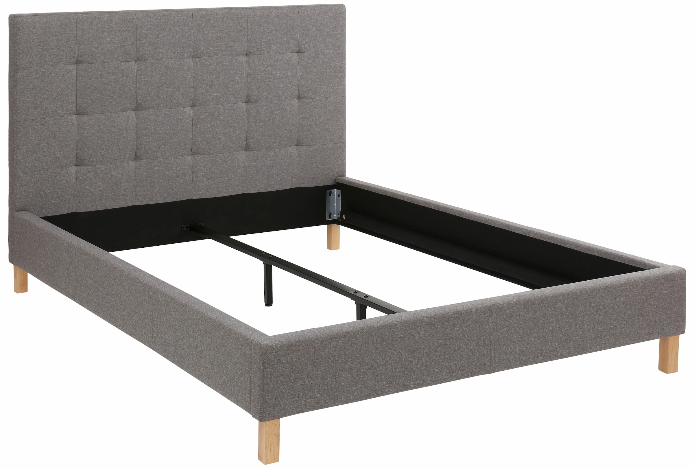 Home affaire Polsterbett »Pellworm« wahlweise in 4 Breiten, mit aufwendiger Steppung am Kopfteil