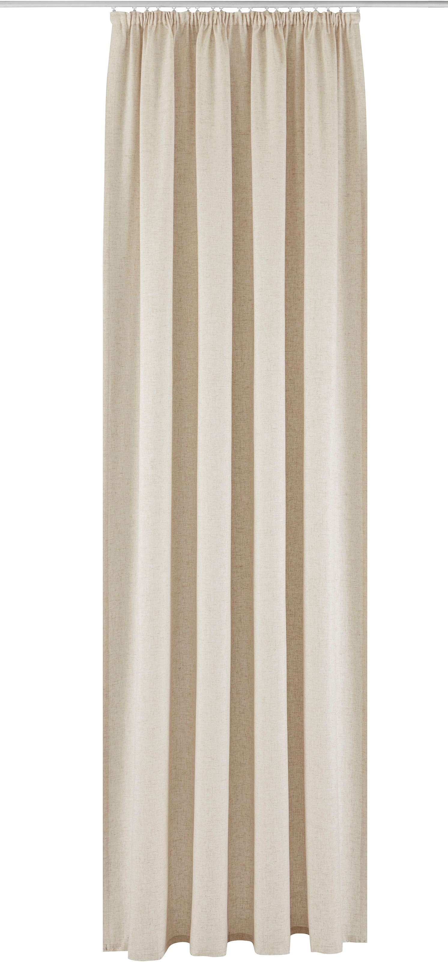 Image of GOODproduct Gardine "Rudy" Kräuselband 1 Stk. tlg. Halbtransparent, Leinenlook, Polyester-Leinen Mischung