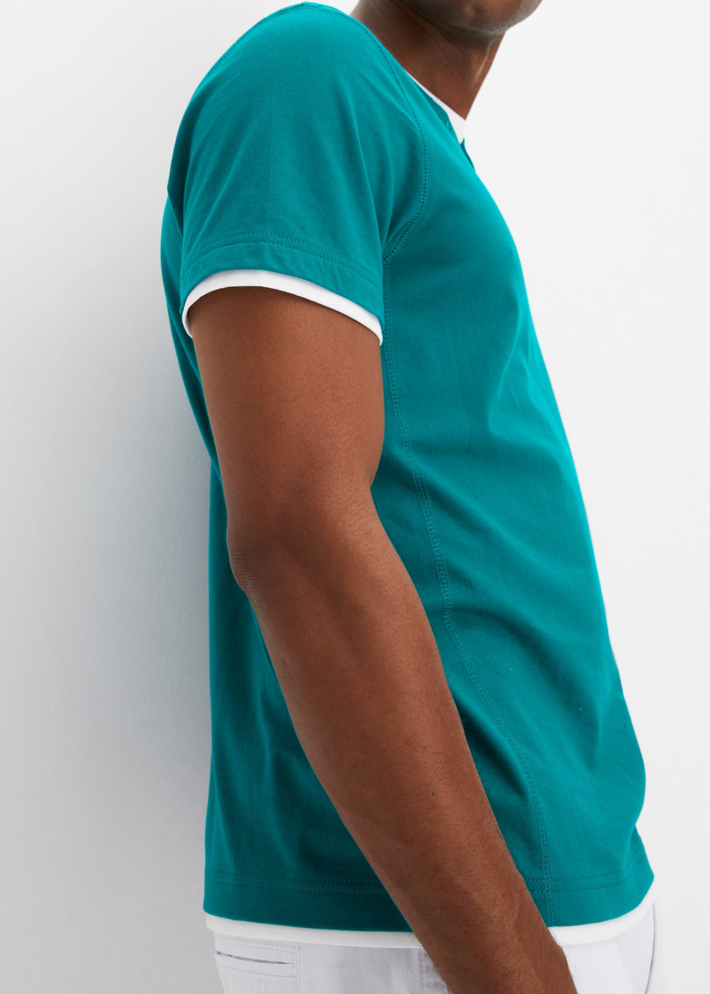 bonprix 2-in-1-Shirt »2 in 1 Shirt, Kurzarm (2er Pack)«, 2 Stk. 2 in 1 Shirt, Kurzarm (2er Pack)
