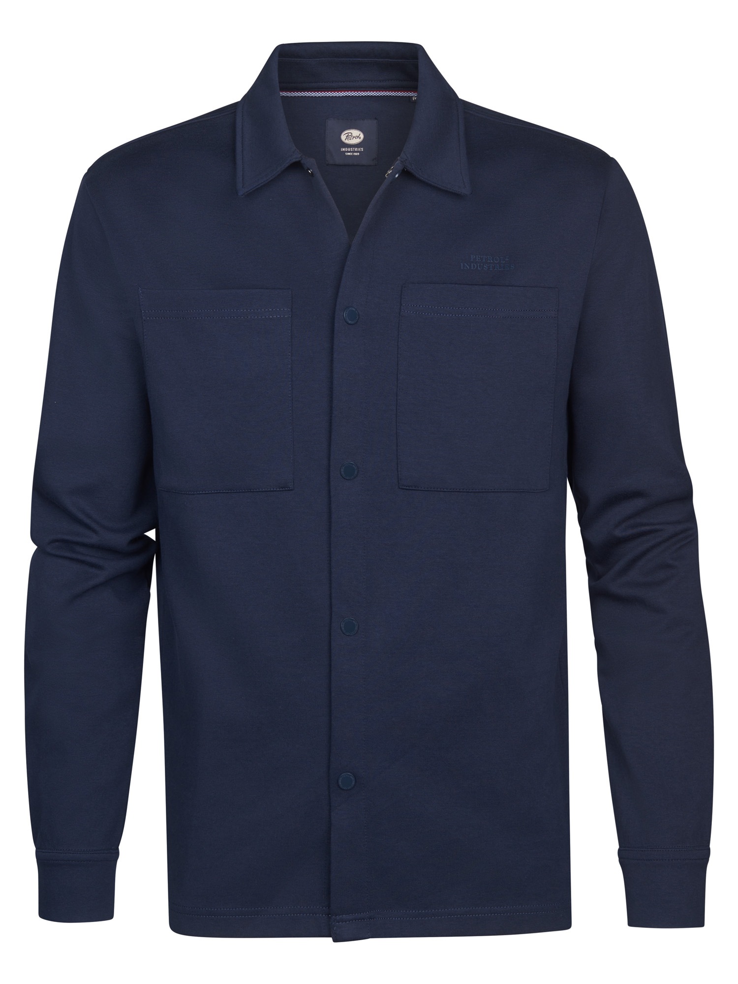 Petrol Industries Langarmhemd »Men Sweater Collar« wärmendes Material mit Druckknöpfen