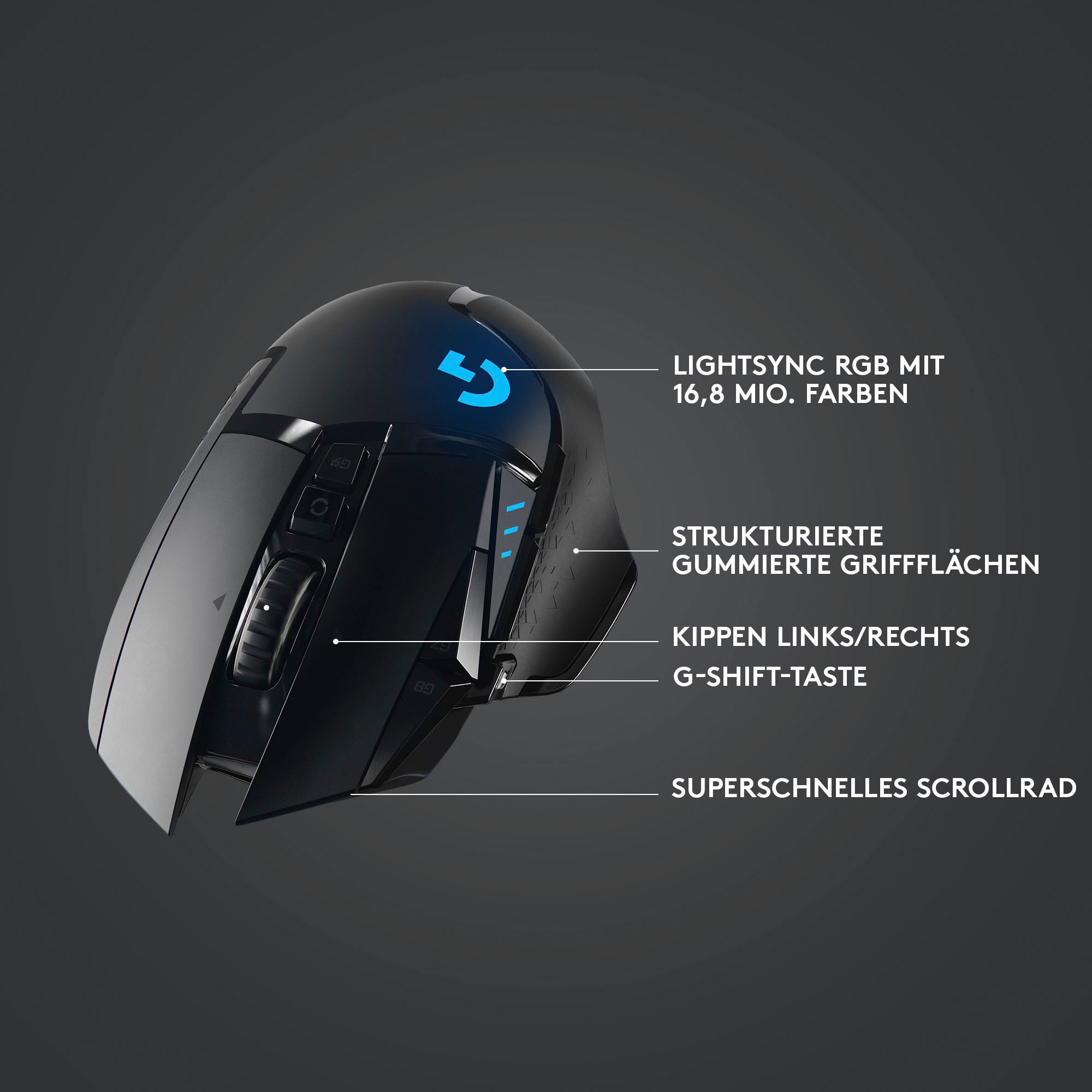 Logitech G Gaming-Maus »G502 LIGHTSPEED Wireless EER2«, Funk