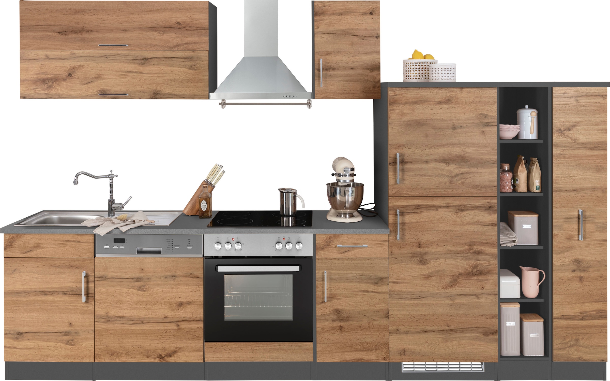 KOCHSTATION Kitchenette »KS-Colmar« sans appareils électriques, largeur 330 cm