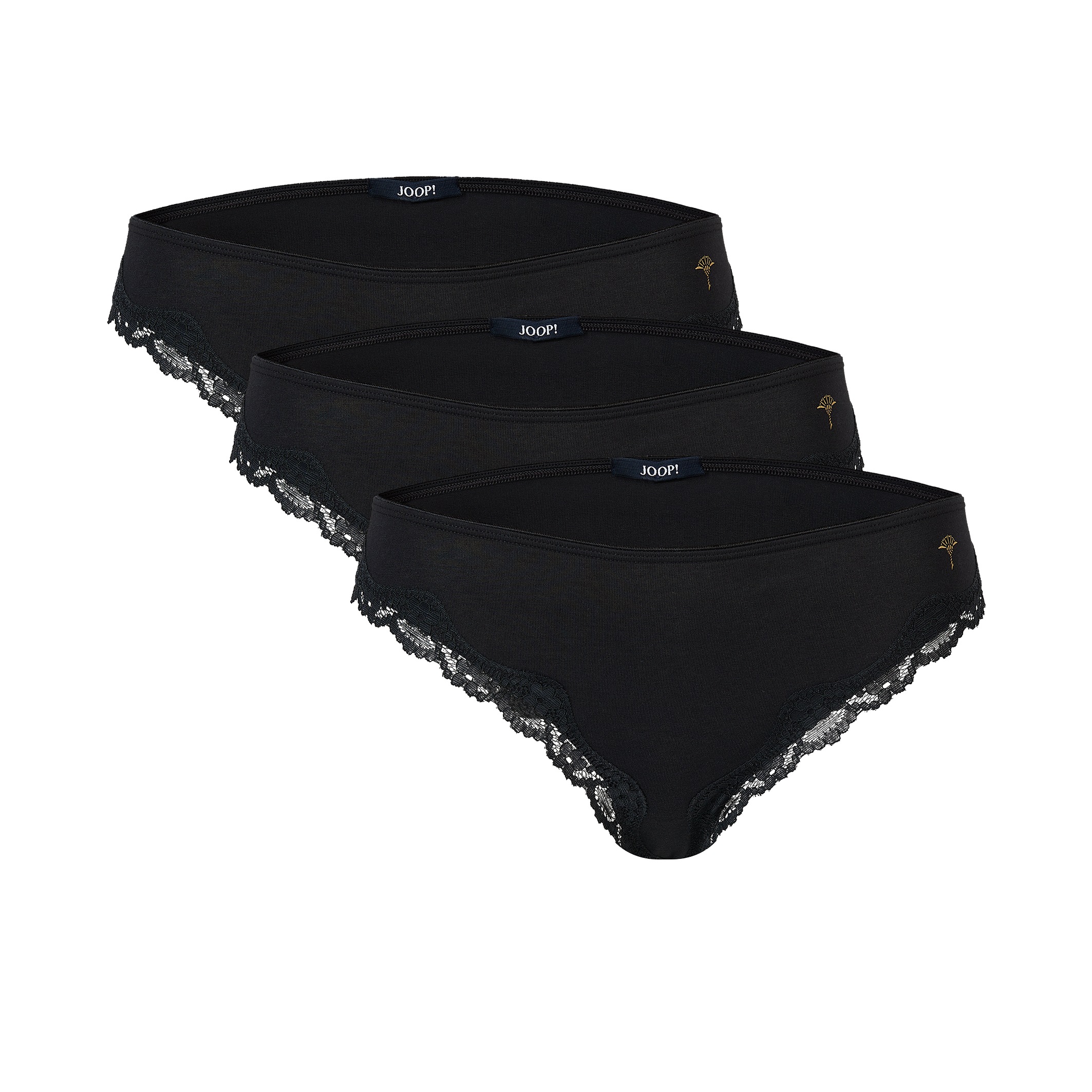 Image of JOOP Slip "Multipack" 3er Pack, mit elegantem Spitzenabschluss
