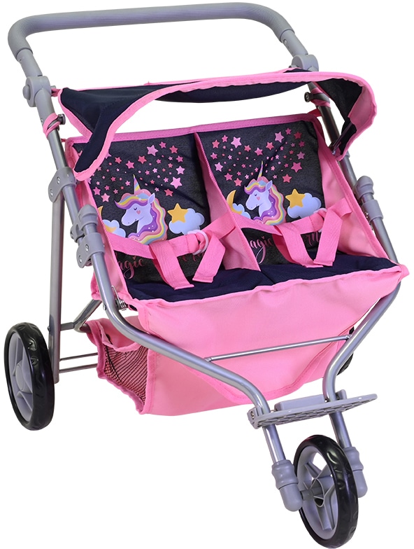 Knorrtoys® Puppen-Zwillingsbuggy »Duo - Magic Unicorn«