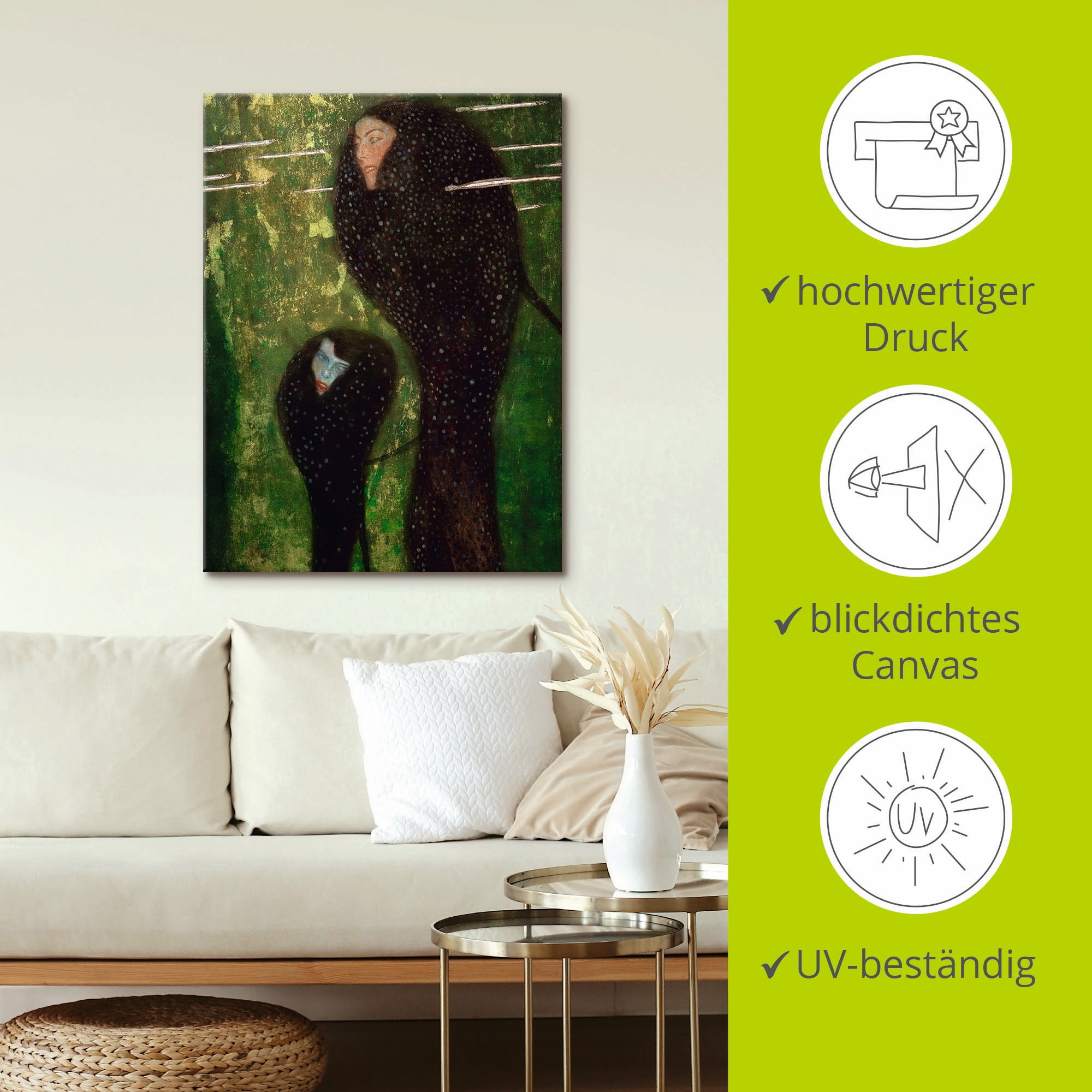 Artland Wandbild »Nixen (Silberfische)«, Gruppen & Familien, (1 St.), als Leinwandbild, Poster in verschied. Grössen