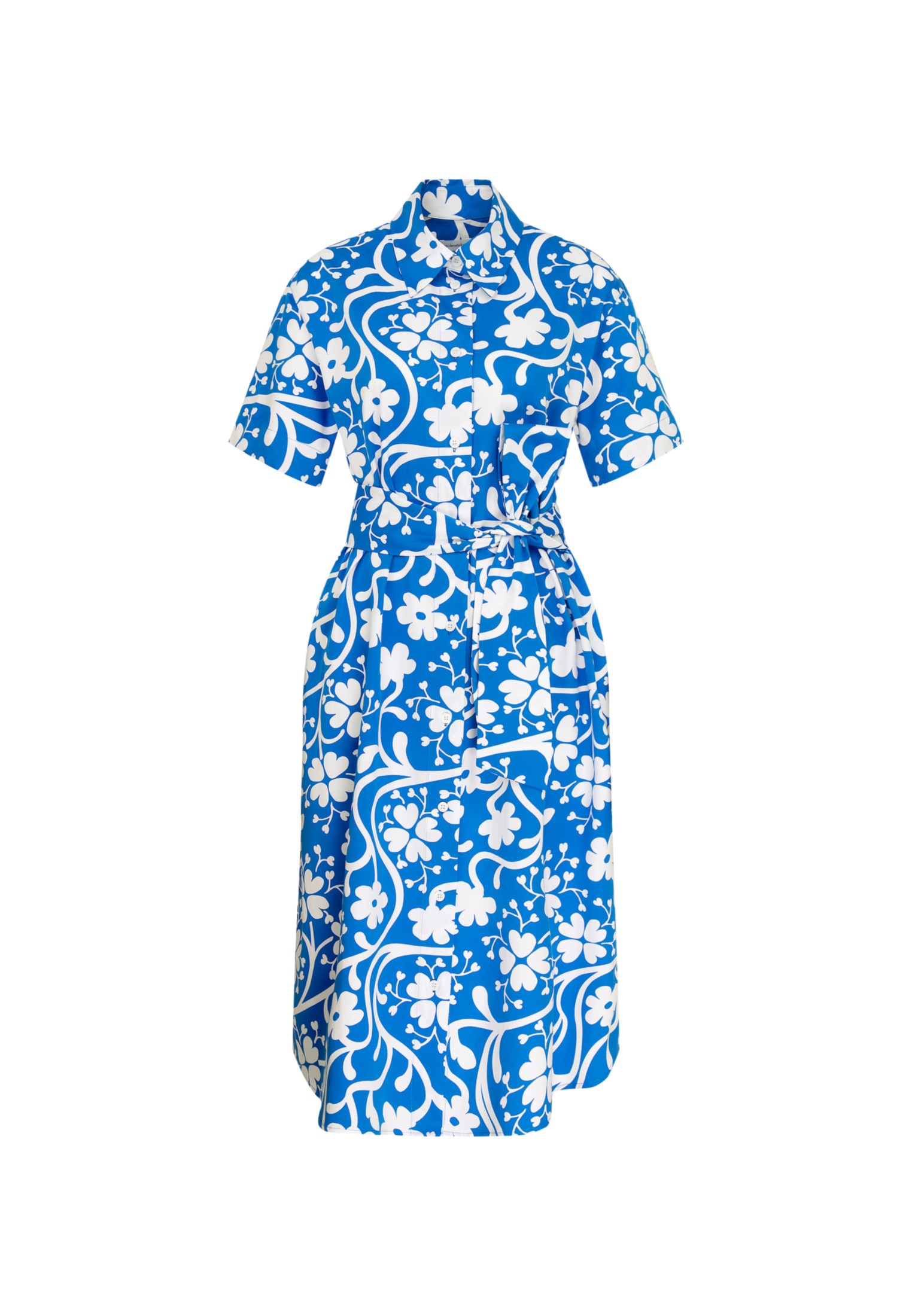 seidensticker Sommerkleid »Schwarze Rose« 1/2 Kragen Druck