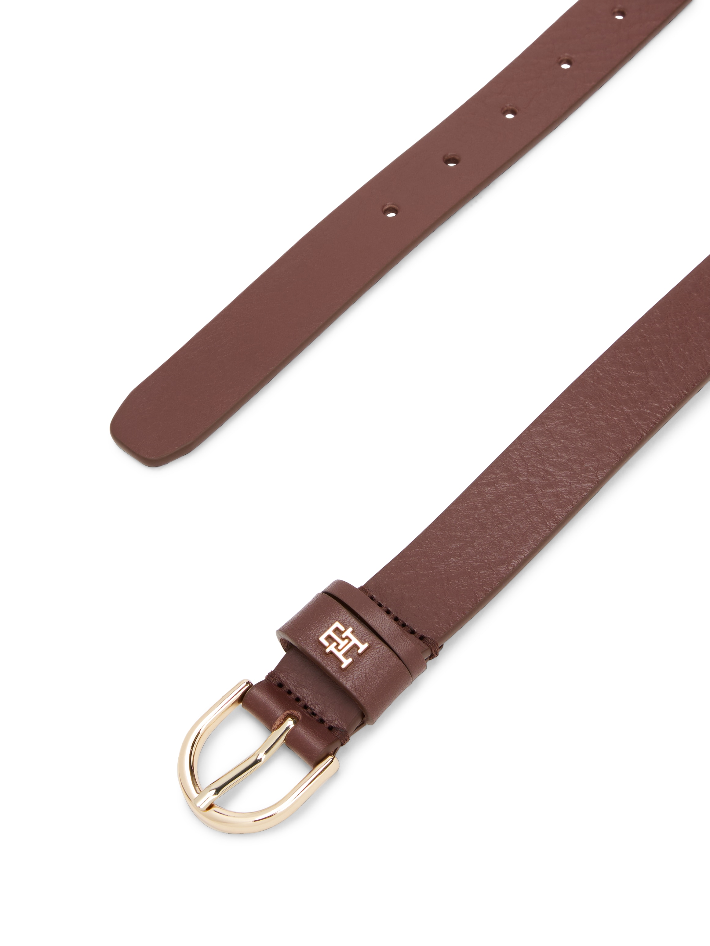 Tommy Hilfiger Ledergürtel »ESSENTIAL EFFORTLESS 2.5«, Logoemblem, weiche Haptik, ovale Einfachdornschliesse