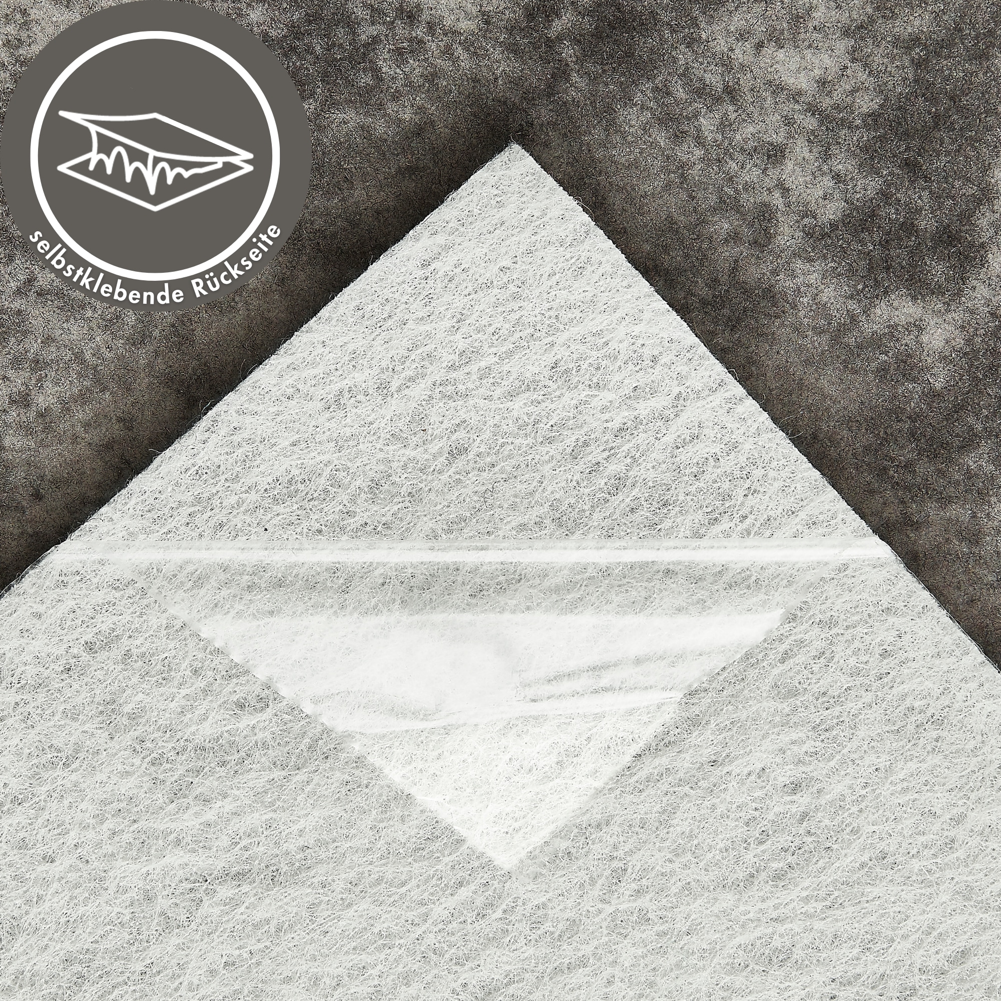 Andiamo Teppichfliese »Colmar Nadelfilz« quadratisch 4 mm Höhe 40x40 cm, selbstklebend, robust & strapazierfähig, 25 Stück (4 qm)