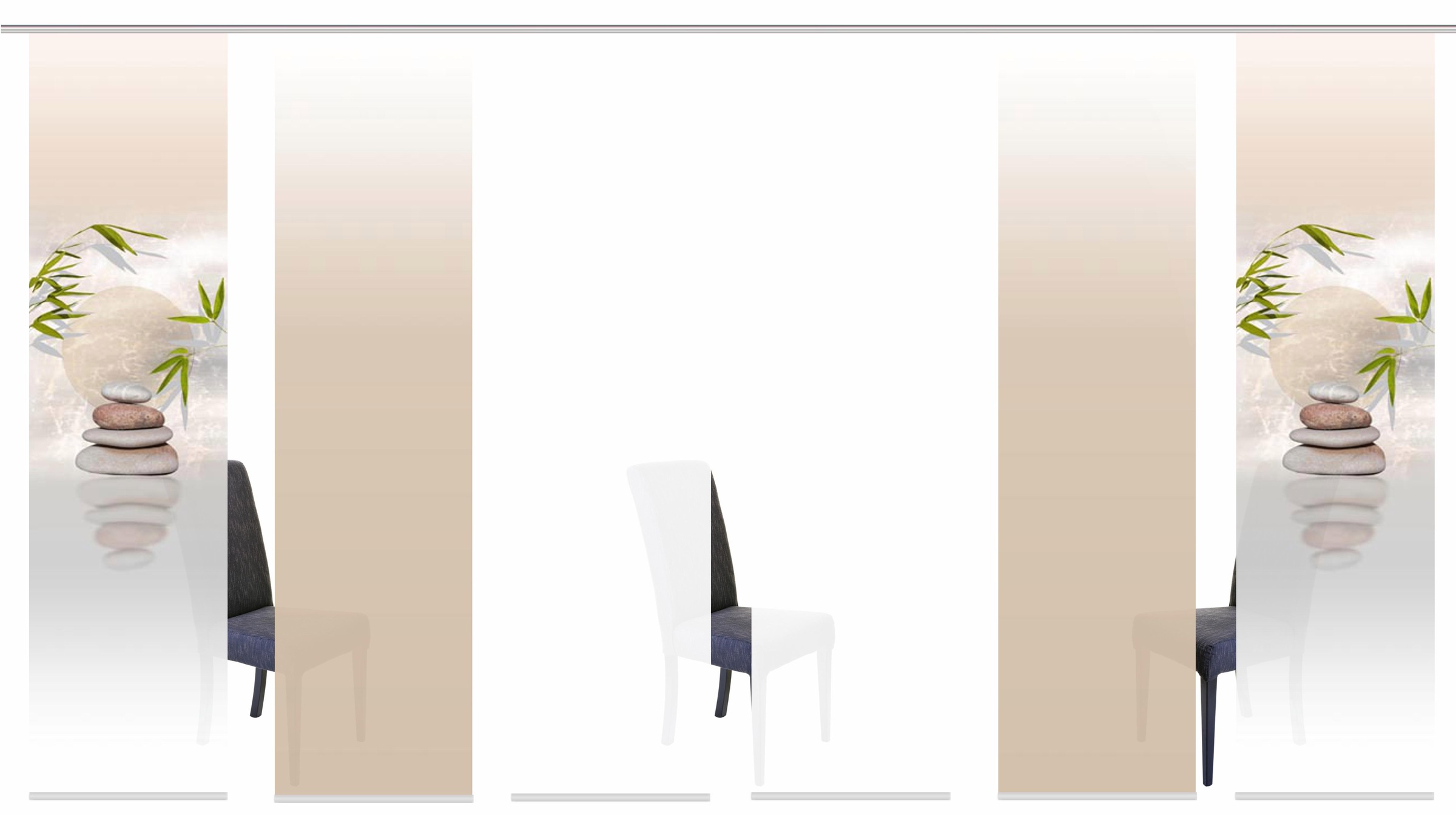 Image of HOME WOHNIDEEN Schiebegardine »BUDA«, (6 St.), HxB: 245x60, inkl. Befestigungszubehör bei Ackermann Versand Schweiz