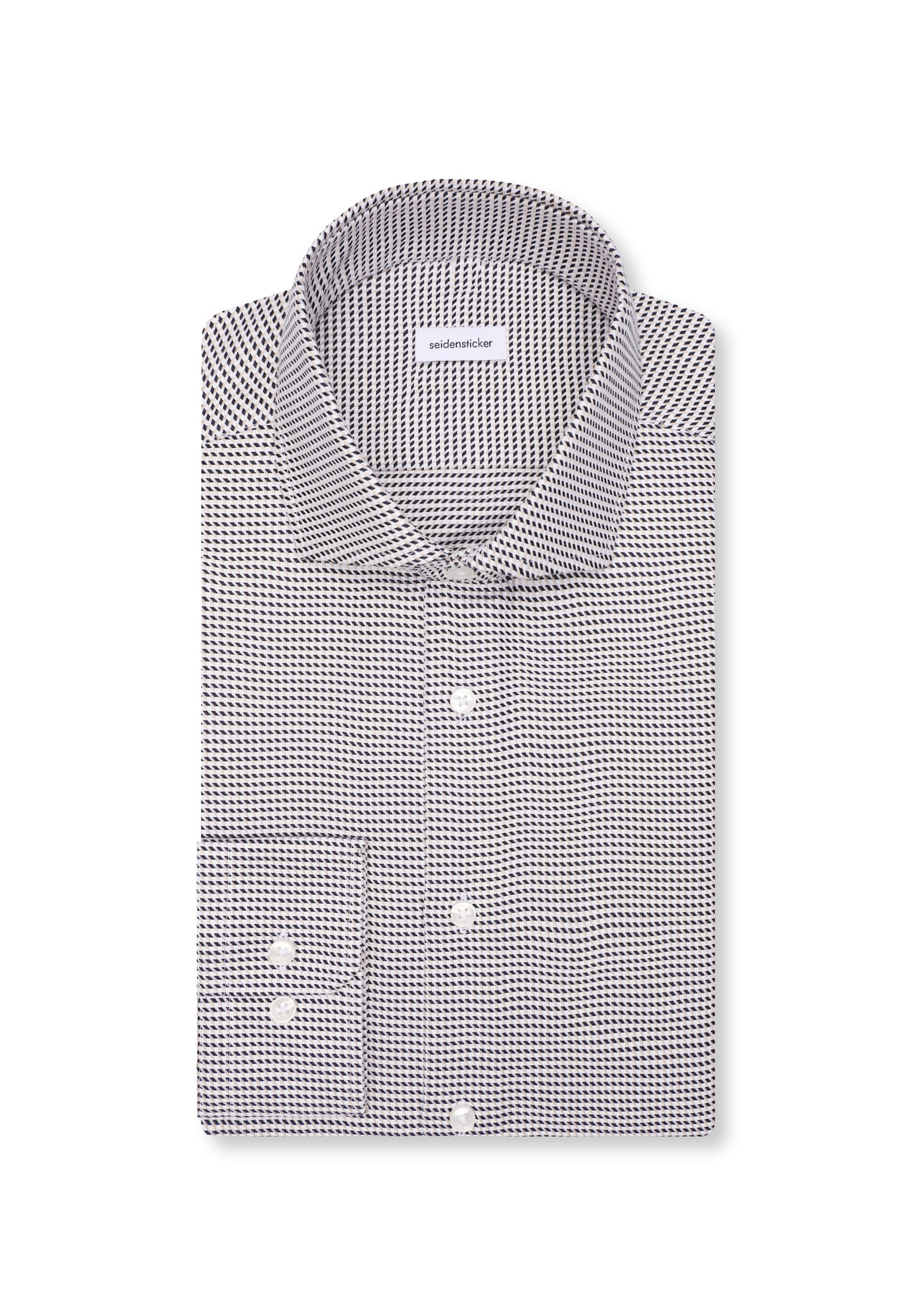 seidensticker Chemise d'affaires »Schwarze Rose« Regular 1/1 Kentkragen Pepita