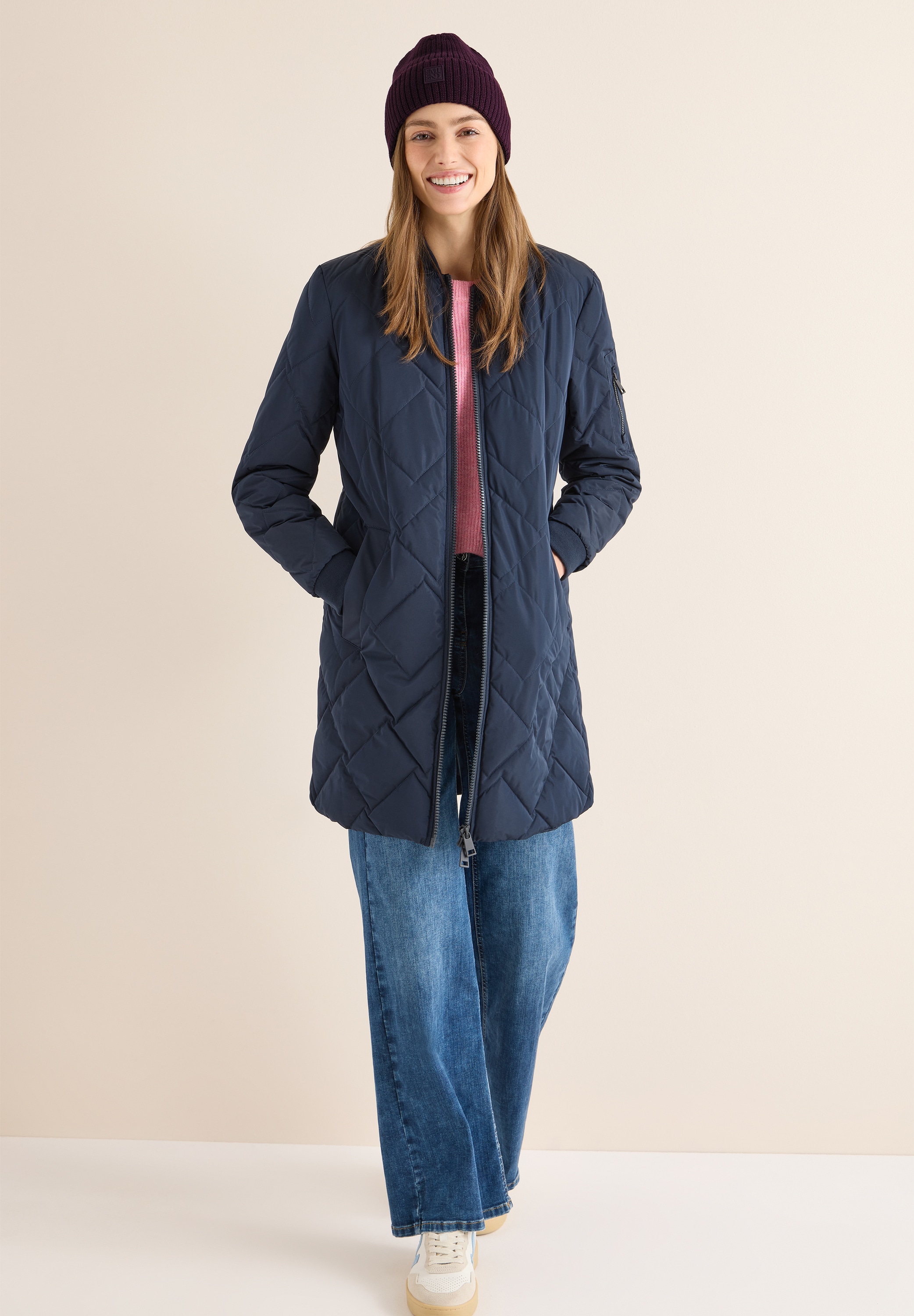 Cecil Strickmütze Beanie in Unifarbe