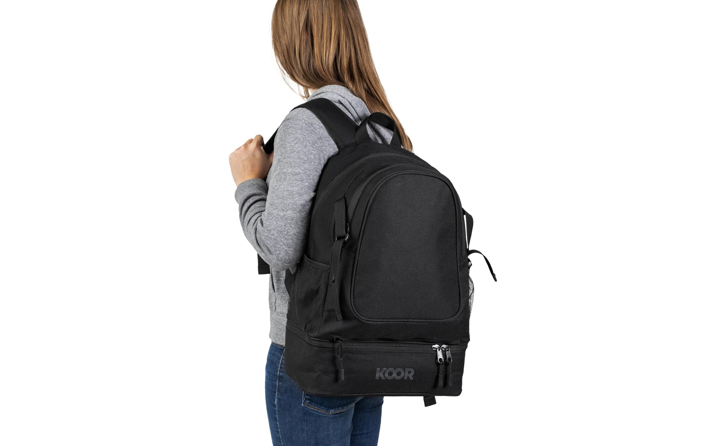 KOOR Rucksack »30 l, Schwarz«