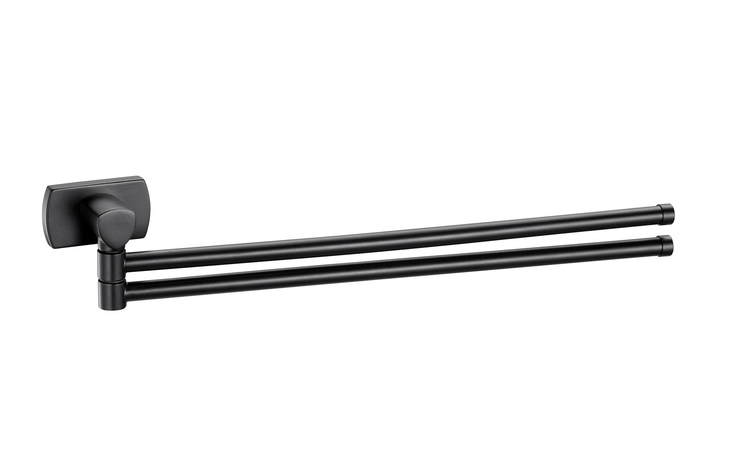 Image of diaqua Handtuchhalter "2-armig 42 cm, schwarz matt"
