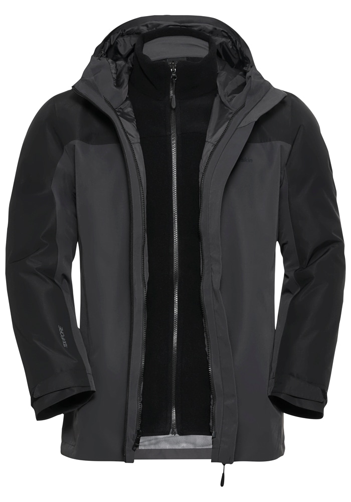 Jack Wolfskin 3-in-1-Funktionsjacke »TAUBENBERG 3IN1 JKT M«, mit Kapuze