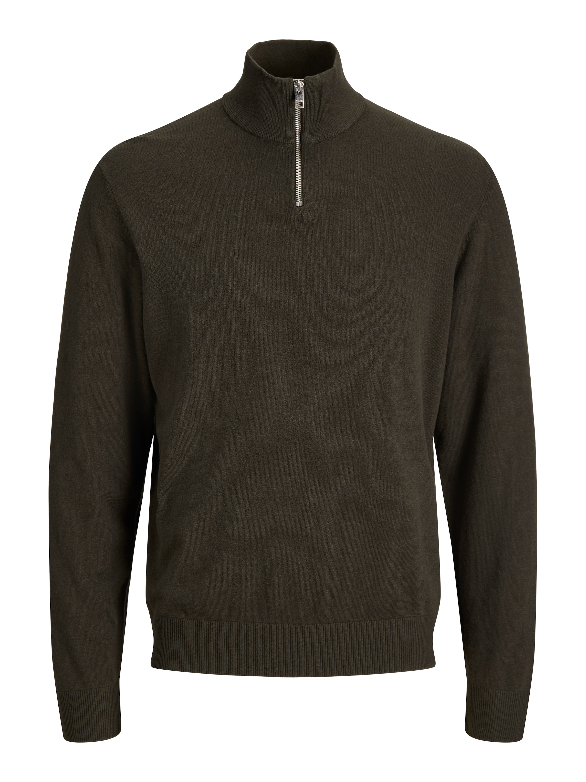Jack & Jones Junior »JJEEMIL KNIT HALF ZIP NOOS JNR« mélange coton, coupe régulière