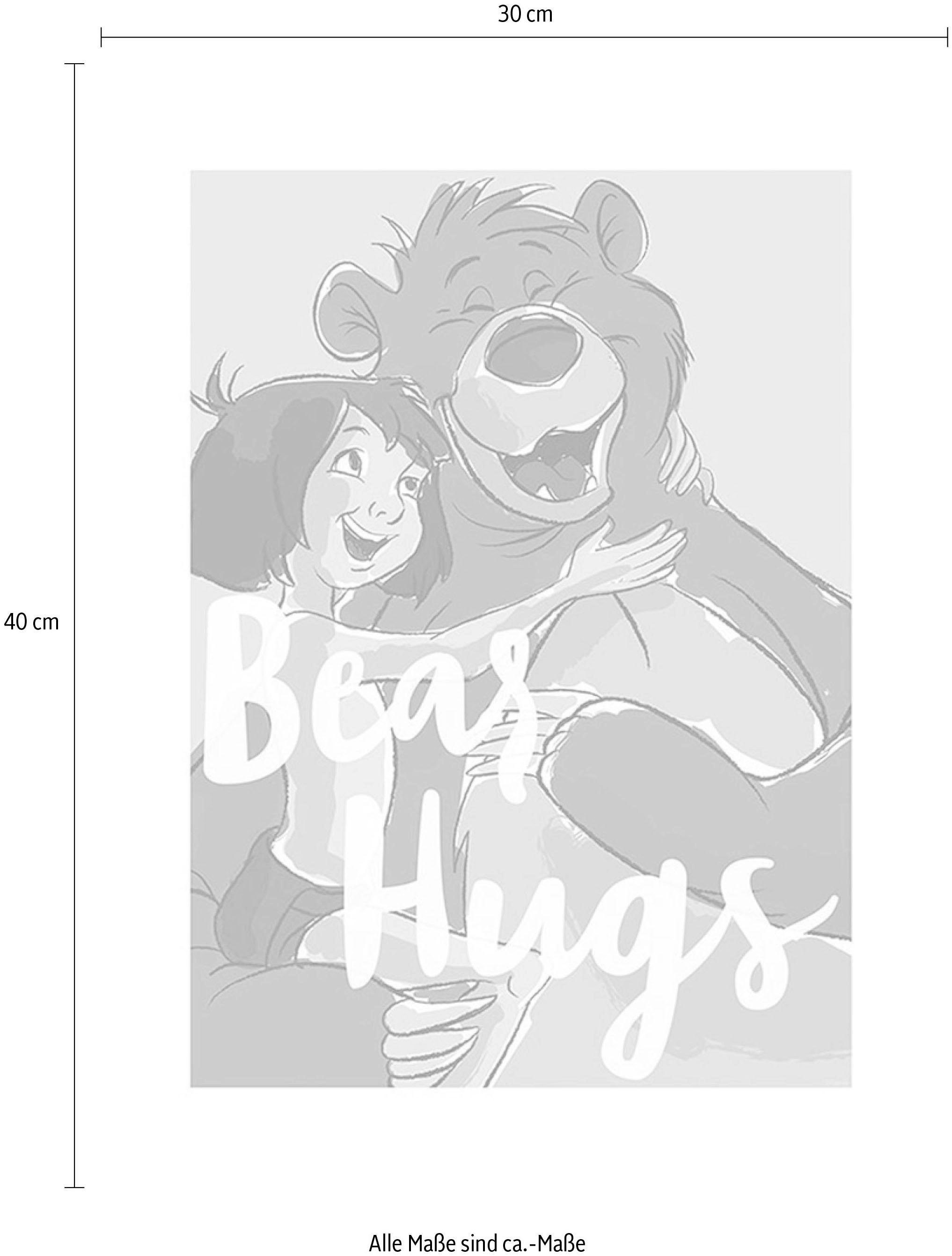 Komar Image »Bear Hug« 1 cuis tlg. Wandbild zur Dekoration im Kinderzimmer - ohne Rahmen