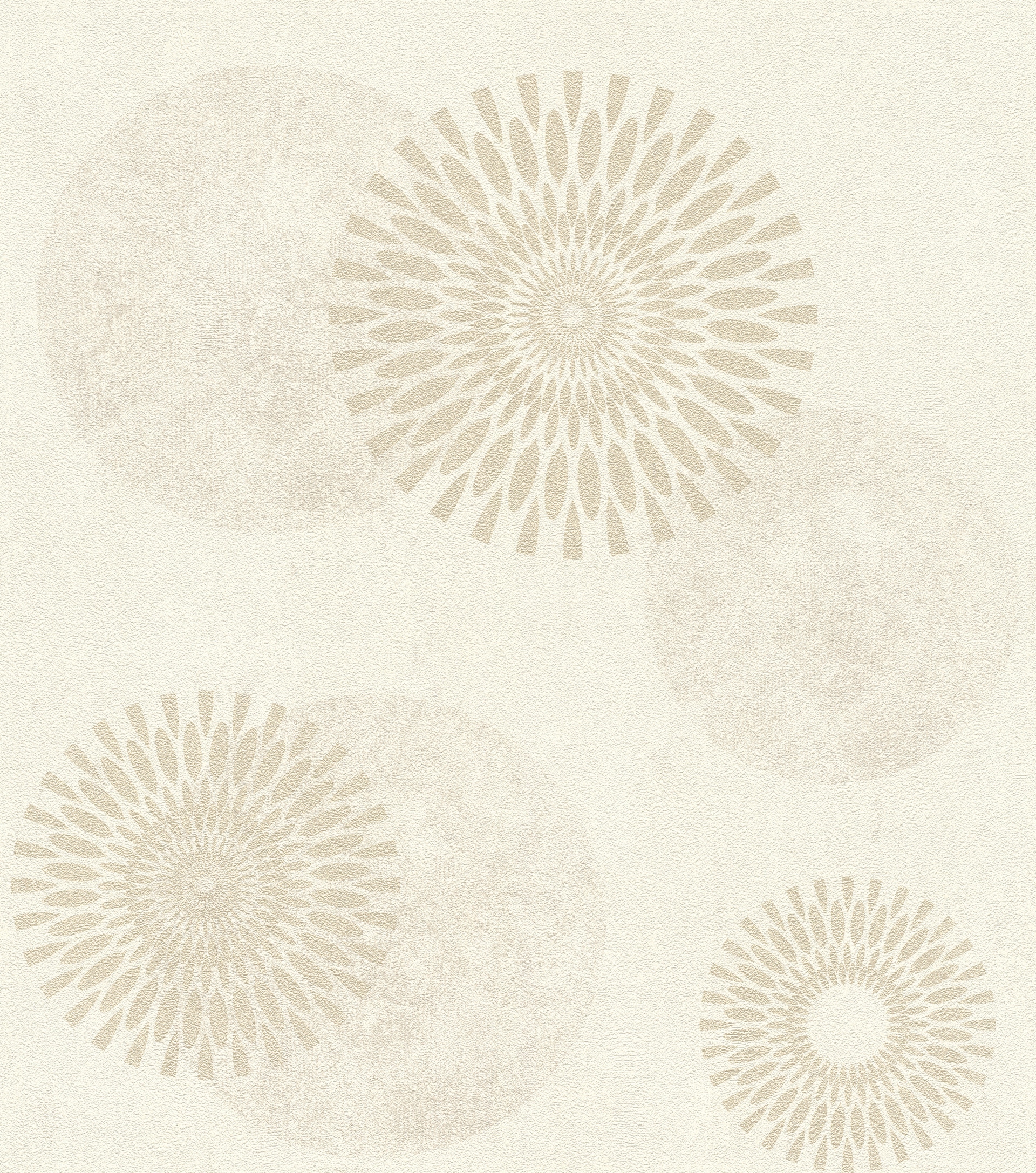 Image of Rasch Vliestapete "Tapetenwechsel II" floral mit Kreisen
