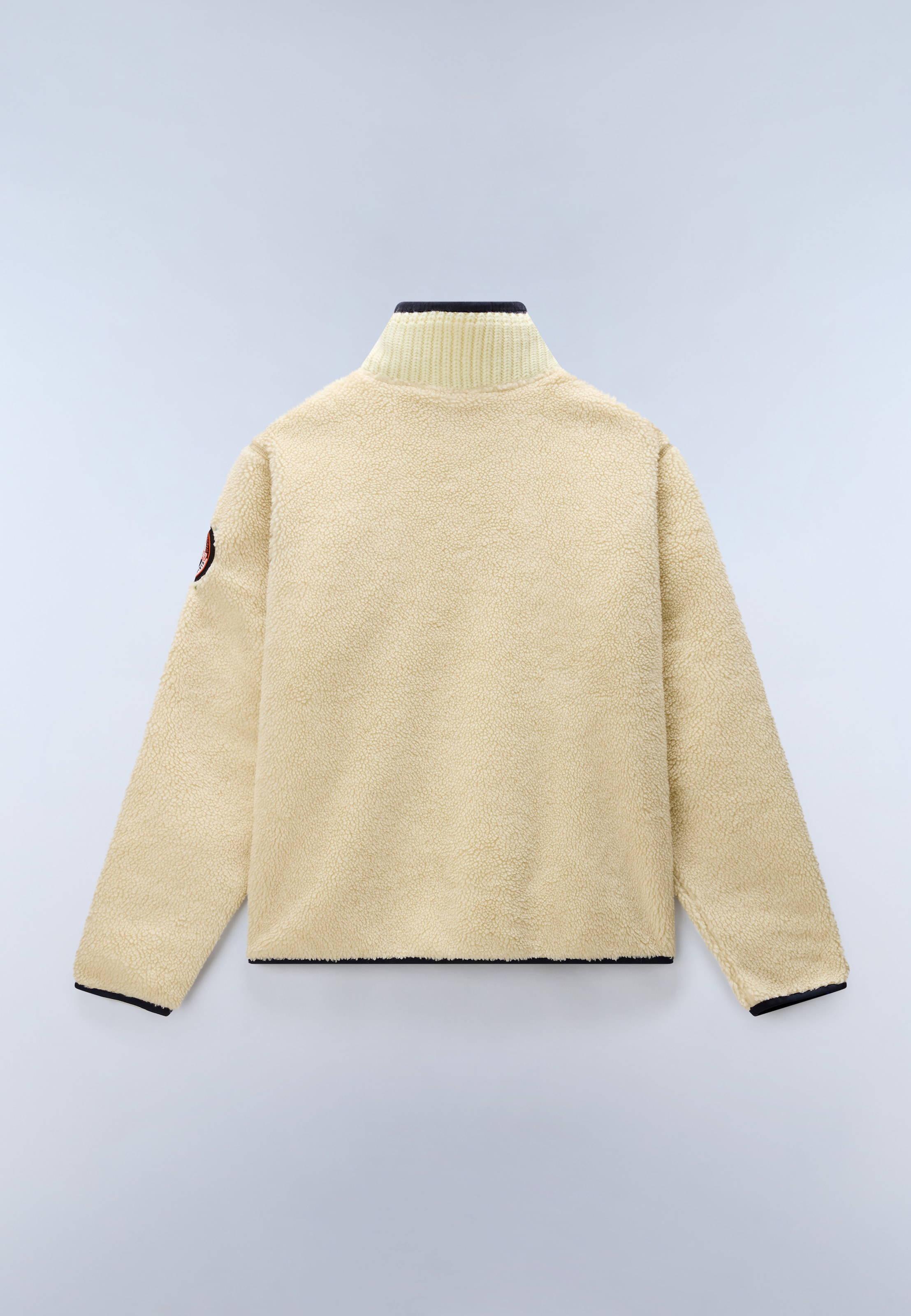 Napapijri T-shirt en polaire »T-ARCHIVE FLEECE HZ PUTTY N5E« en polyester, toucher doux, aussi en grandes tailles