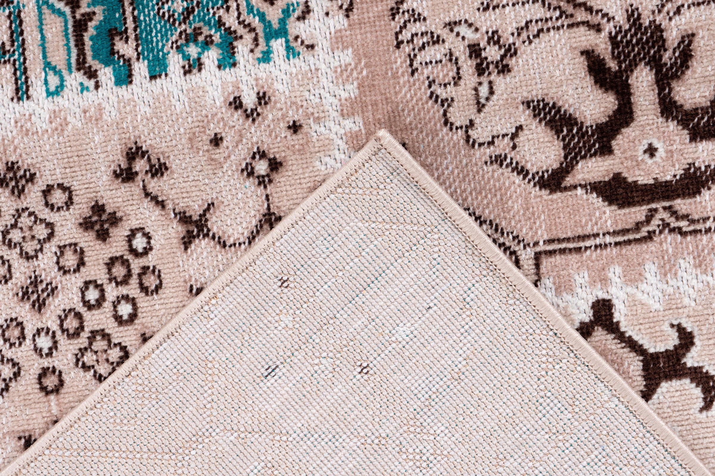 calo-deluxe Teppich »Ruzica-404« rechteckig 6 mm Höhe Flachgewebe, Vintage Design, Wohnzimmer