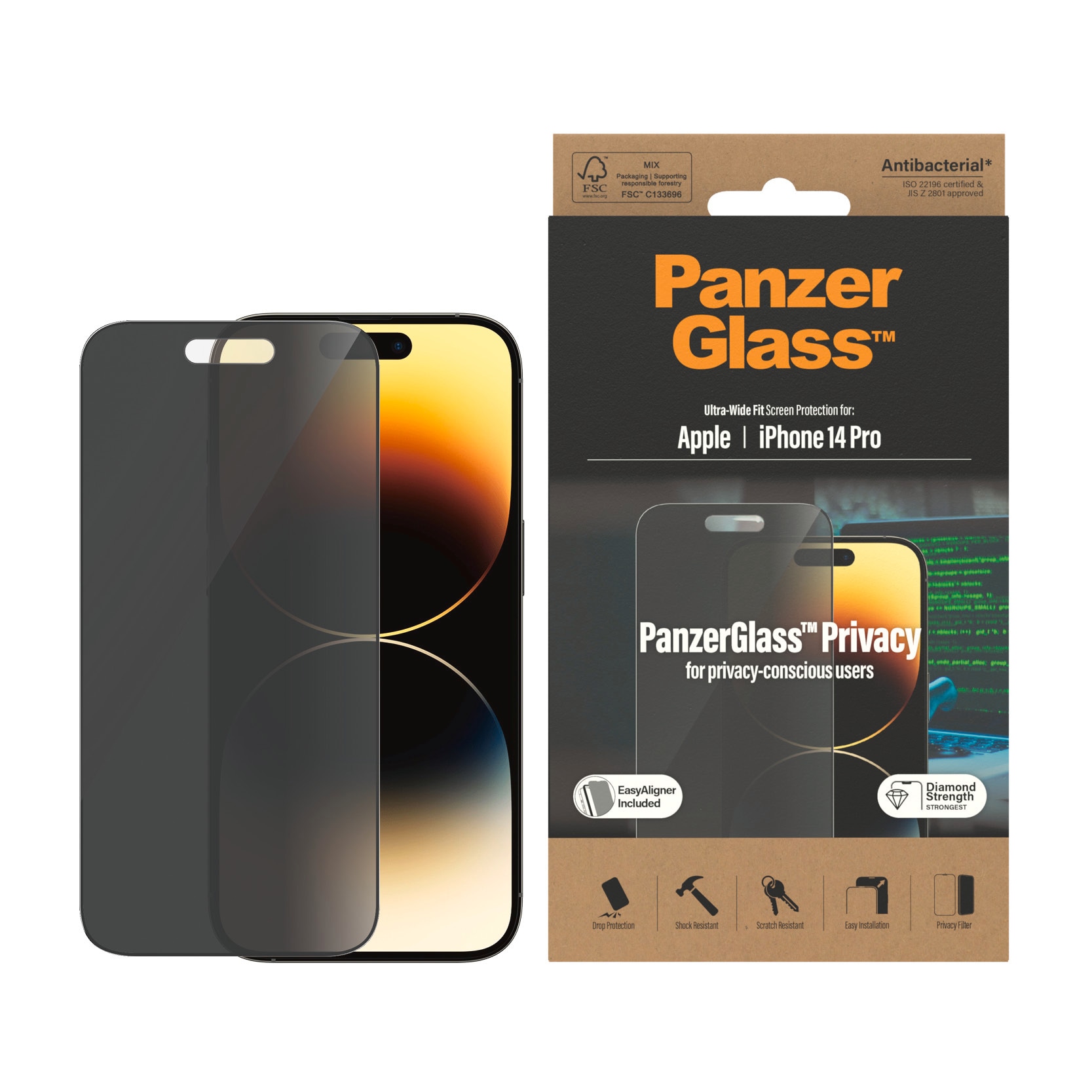 Displayschutzglas »Display-Schutzglas«, für Apple iPhone 14 Pro, passend für Apple...