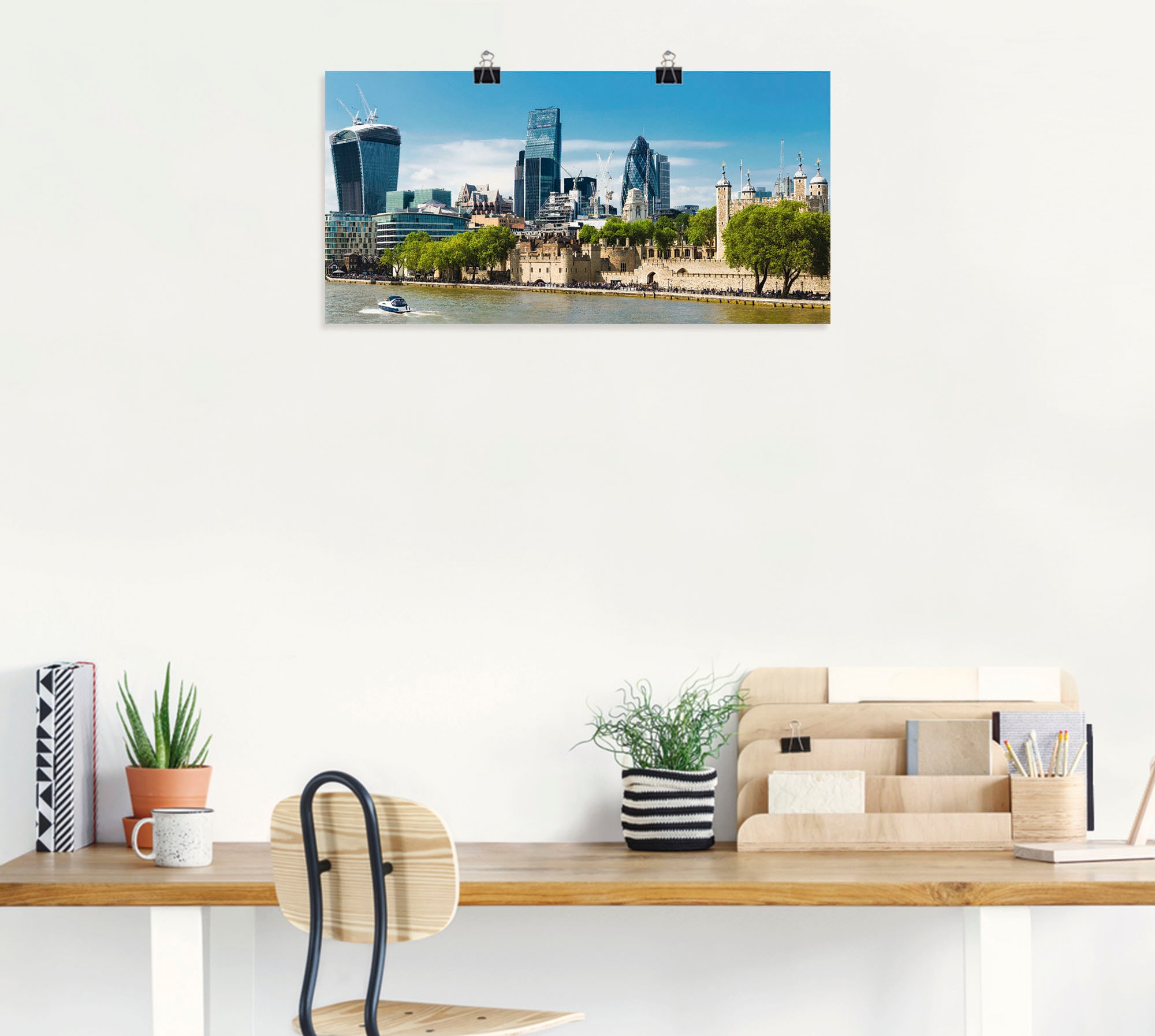 Artland Poster »London Finanzviertel«, Grossbritannien, (1 St.), als Alubild, Leinwandbild, Wandaufkleber oder Poster in versch. Grössen