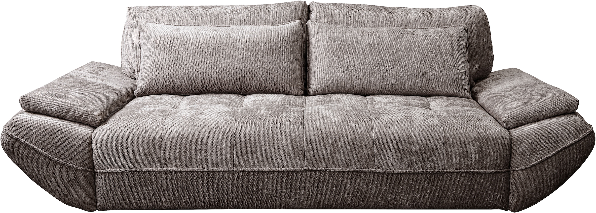 exxpo - sofa fashion Canapé Big incl. fonction lit et coffre, grand confort d'assise, matelassage sur l'assise