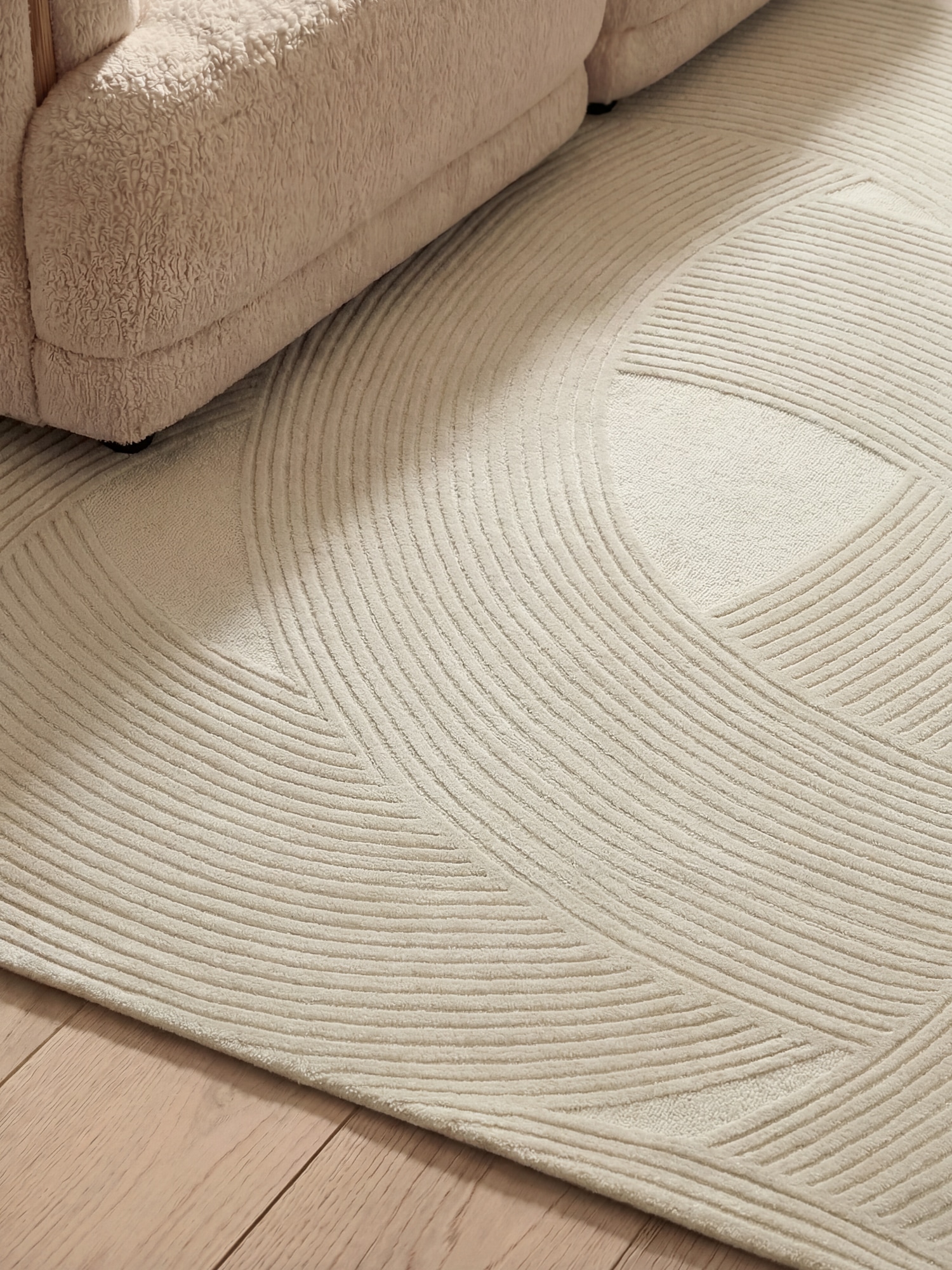 Ted Baker Tapis en laine »Victoria  , auch in rund« Rectangulaire 18 mm Höhe Naturteppich Wolle, Hoch-Tief-Design, Wohnzimmer, Schlafzimmer
