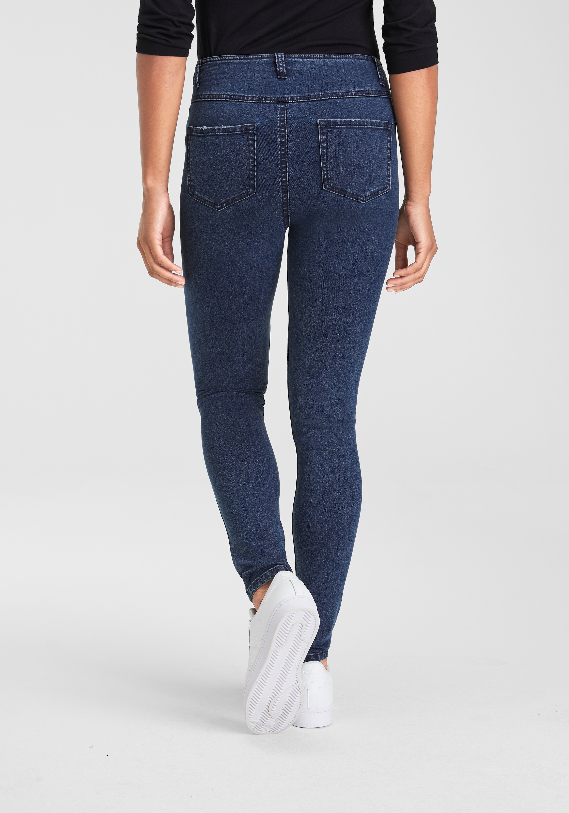 Arizona Skinny-fit-Jeans »Ultra Stretch«, hohe Leibhöhe, knöchellang, elastisches Denim-Material