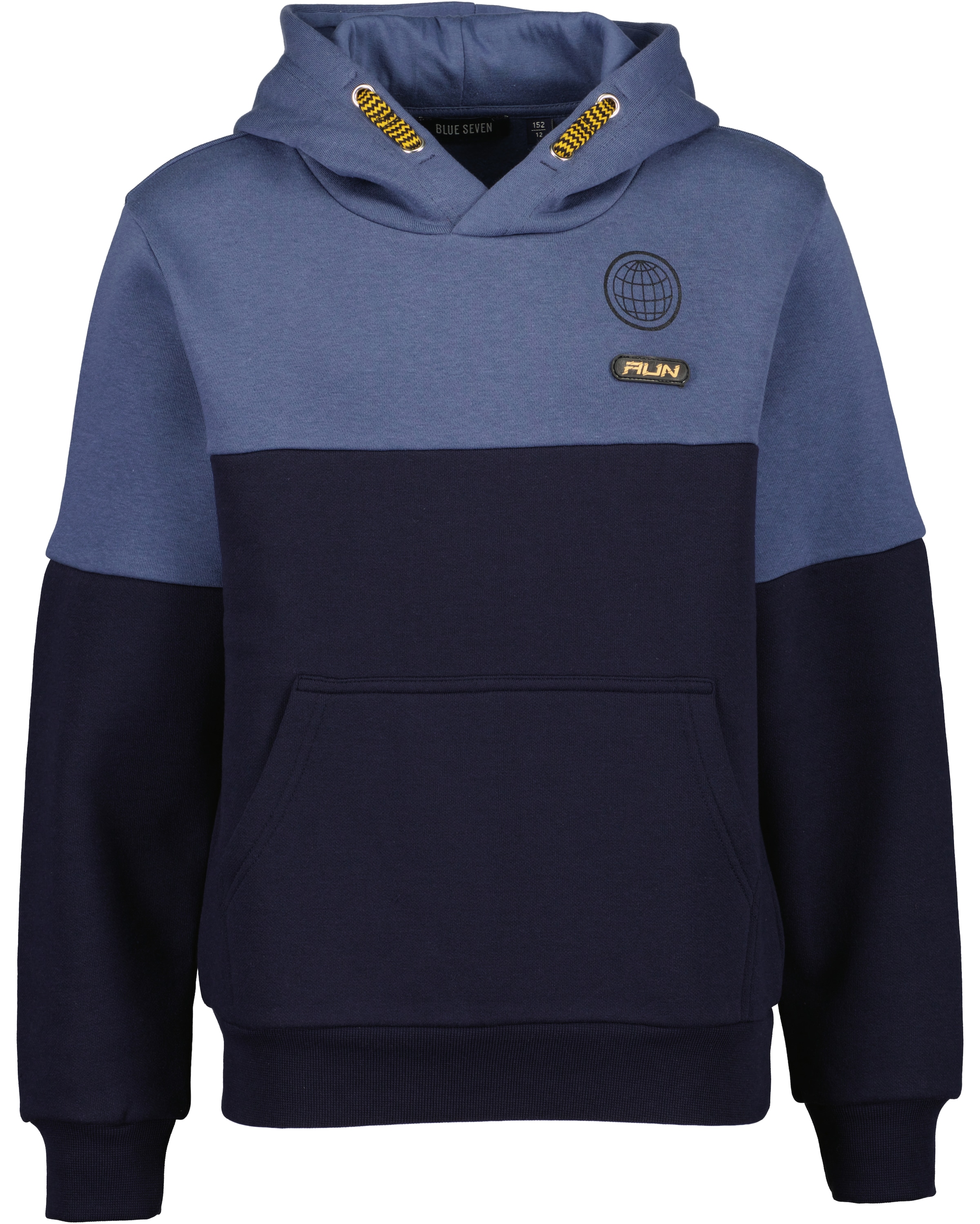 Blue Seven Kapuzensweatshirt , Baumwollmischung und Colorblocking-Look
