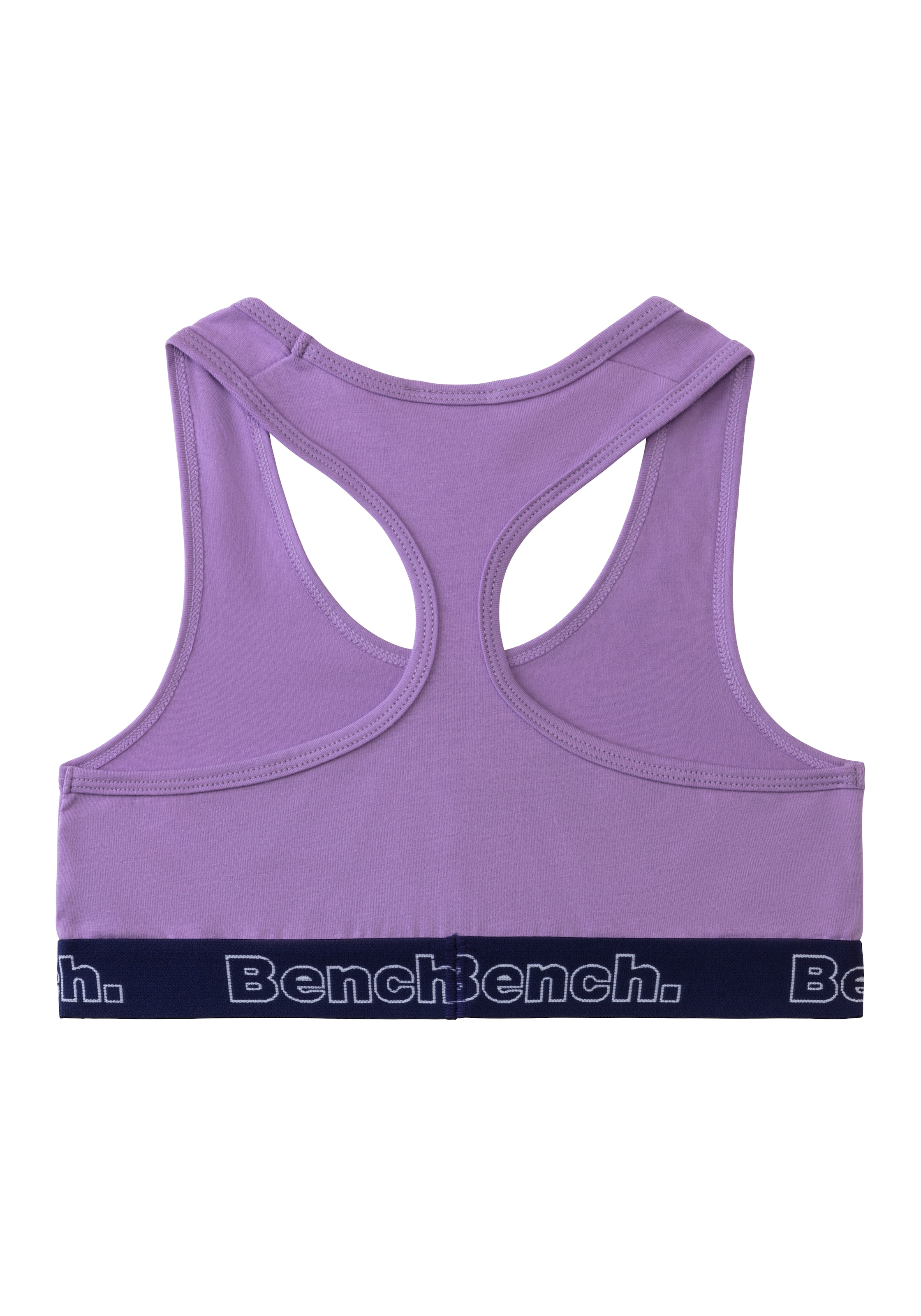 Bench. Bustier, mit kontrastfarbigem Bündchen und Racerback