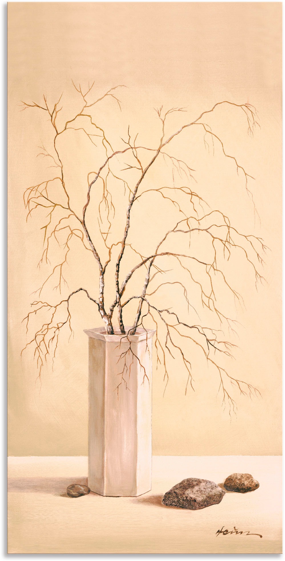 Image of Artland Wandbild »Birkenzweig«, Vasen & Töpfe, (1 St.), in vielen Grössen & Produktarten - Alubild / Outdoorbild für den Aussenbereich, Leinwandbild, Poster, Wandaufkleber / Wandtattoo auch für Badezimmer geeignet bei Ackermann Versand Schweiz