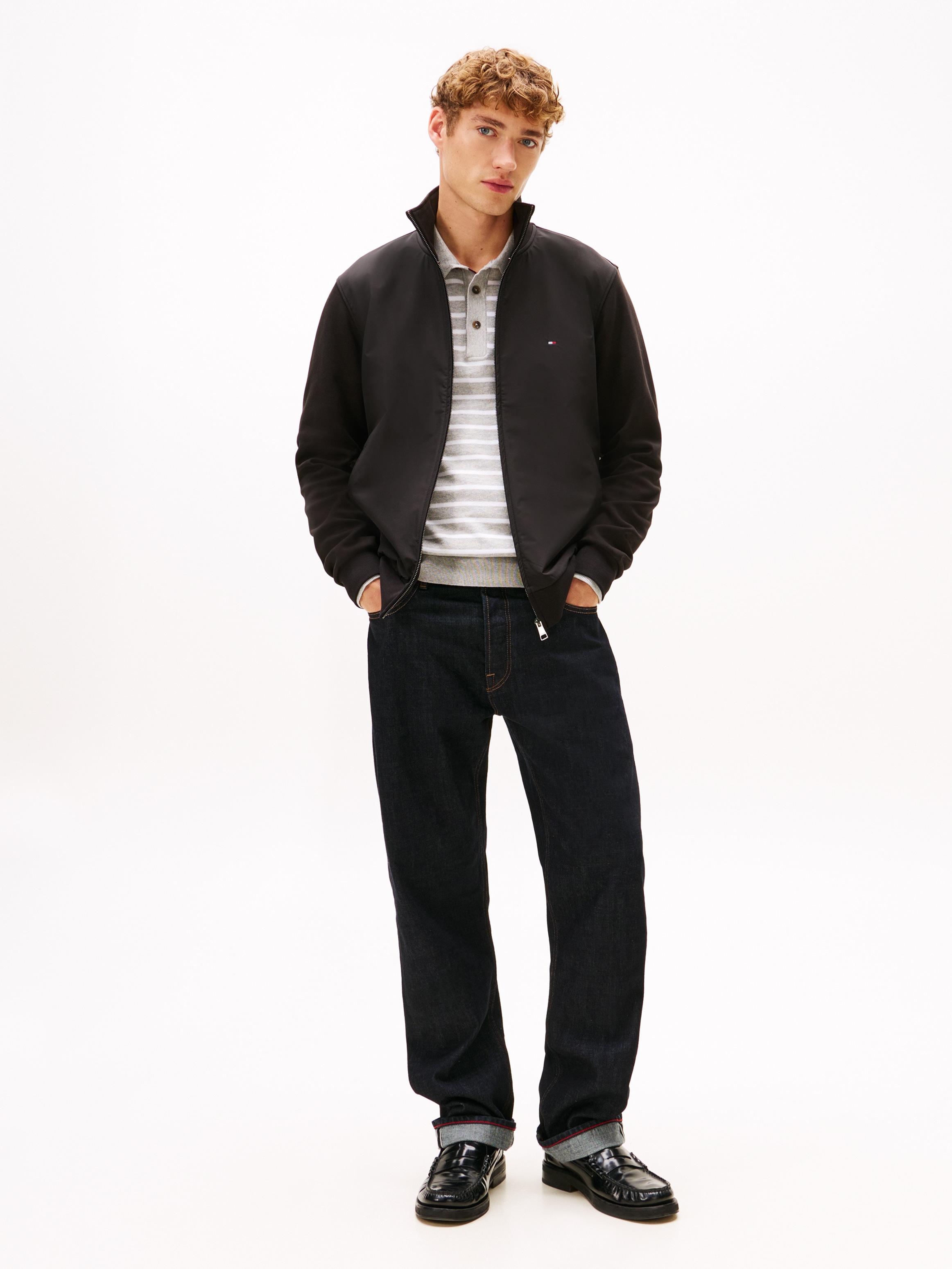 Tommy Hilfiger Outdoorjacke »ESSENTIAL INTECHNO« ohne Kapuze Regular fit mit Stehkragen