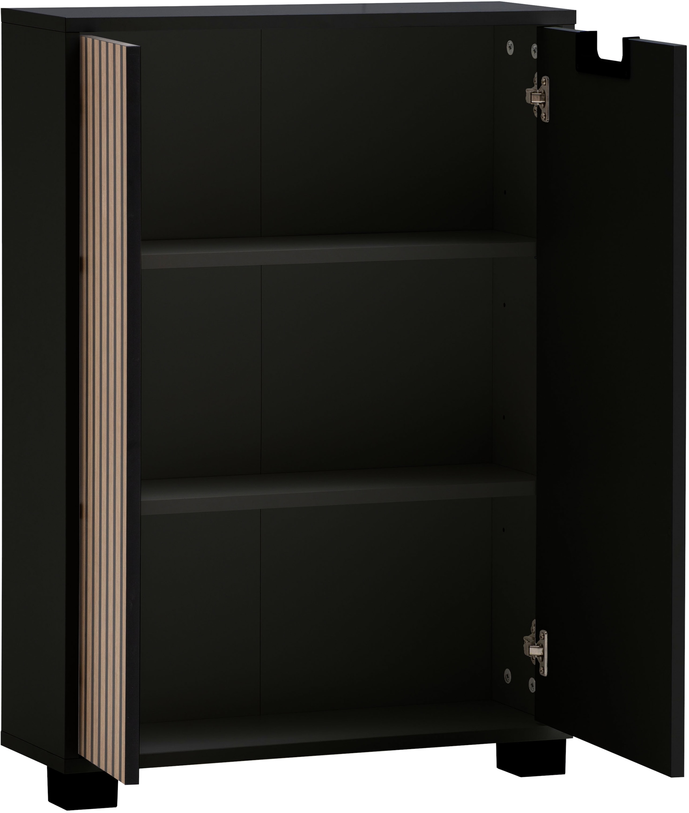 Schildmeyer Midischrank »Ryker Highboard, Breite 59 cm«, (1 St.), Tür links in Akustik-Optik - Breite: 19,5 cm, rechts: 36,1 cm